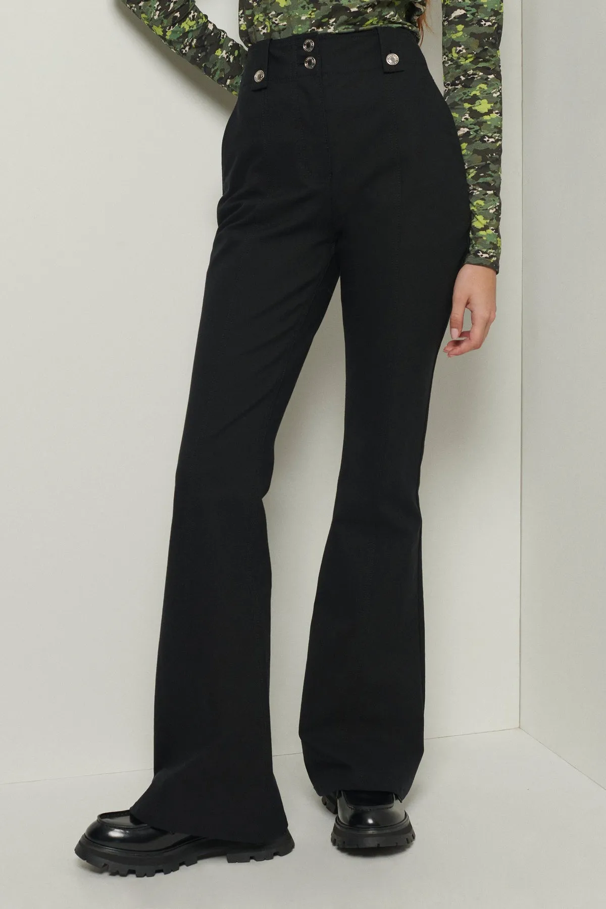 Holland Utility Wide Leg Pant in Black