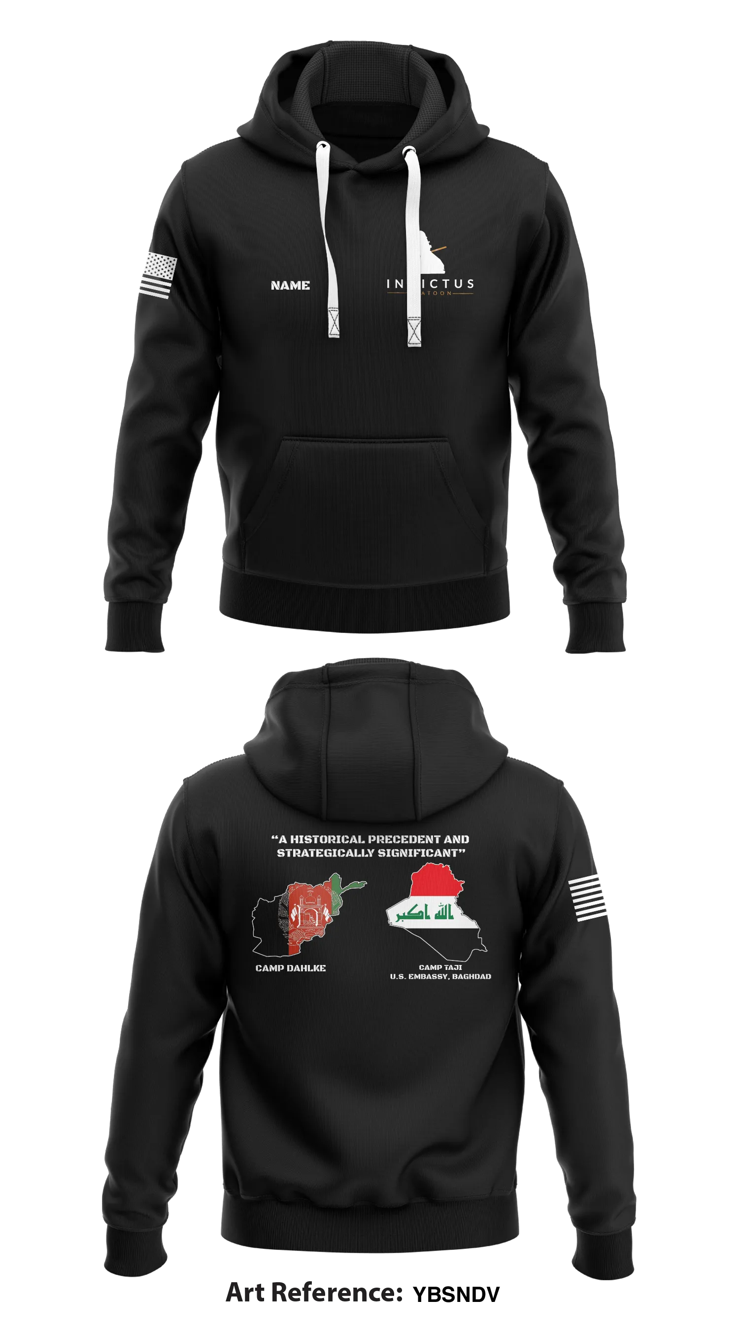 INVICTUS Platoon, Bravo Battery, 2d Battalion, 44th ADA Regiment Store 1 Core Men's Hooded Performance Sweatshirt - YBSndV