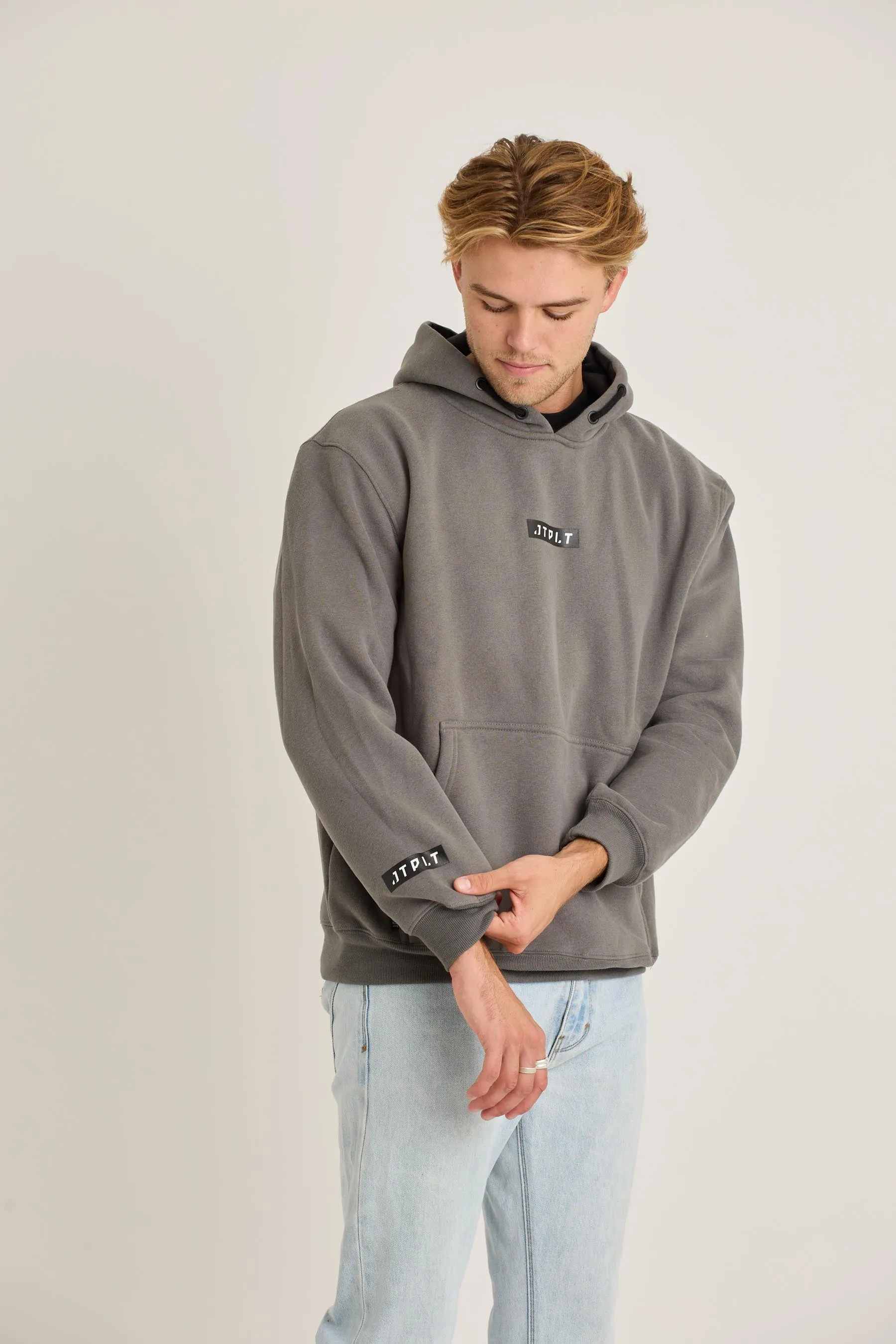 Jetpilot Corp Mens Pullover - Charcoal