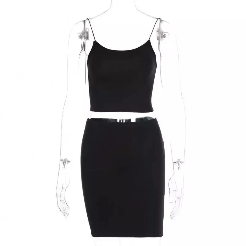 Joey spaghetti straps two piece set