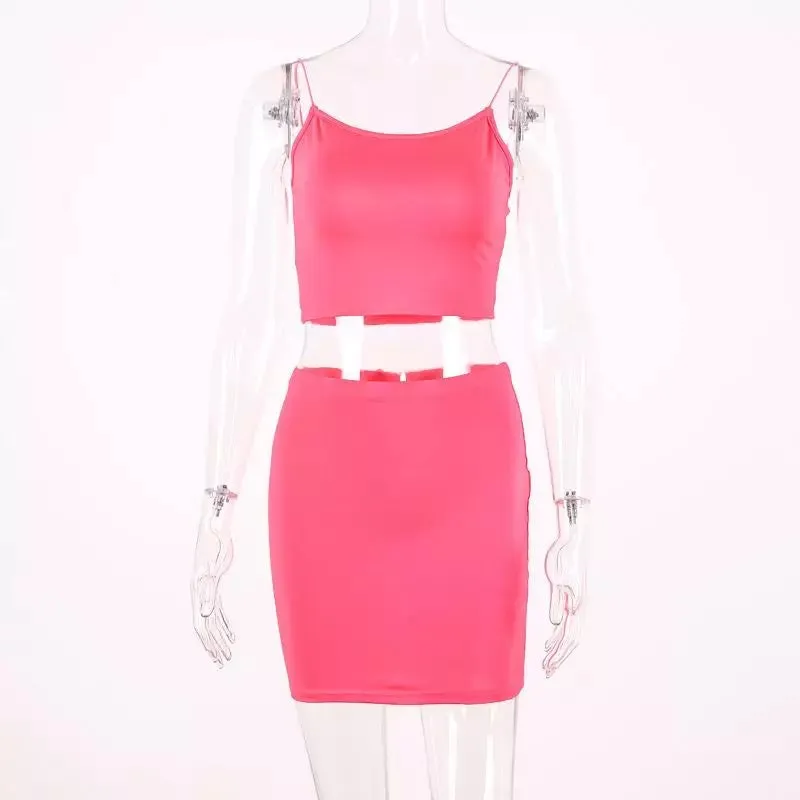 Joey spaghetti straps two piece set