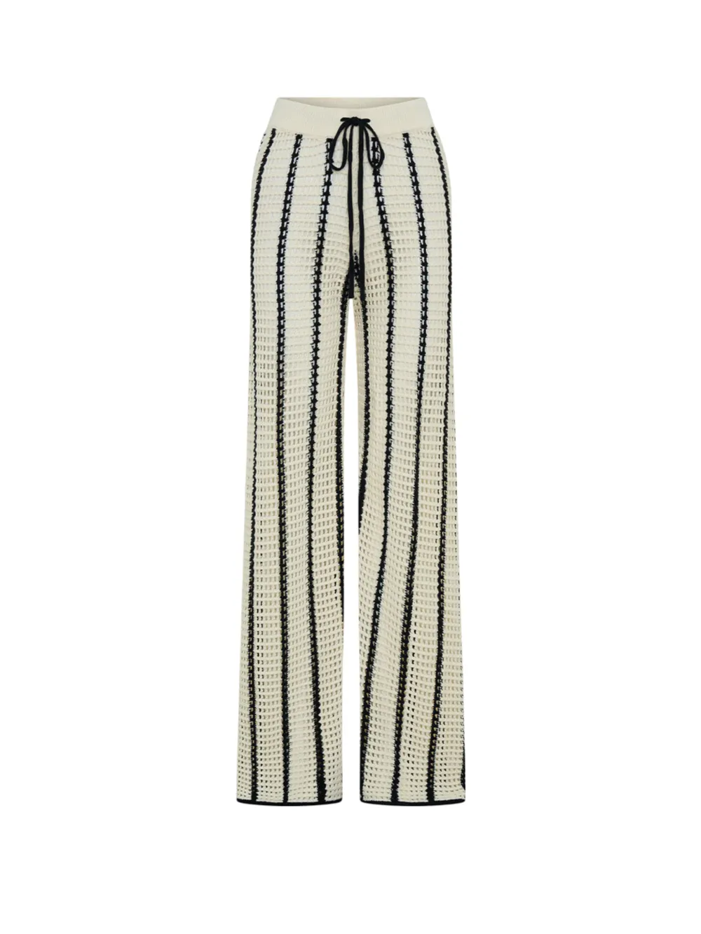 Juni Knit Pant - Cream Black