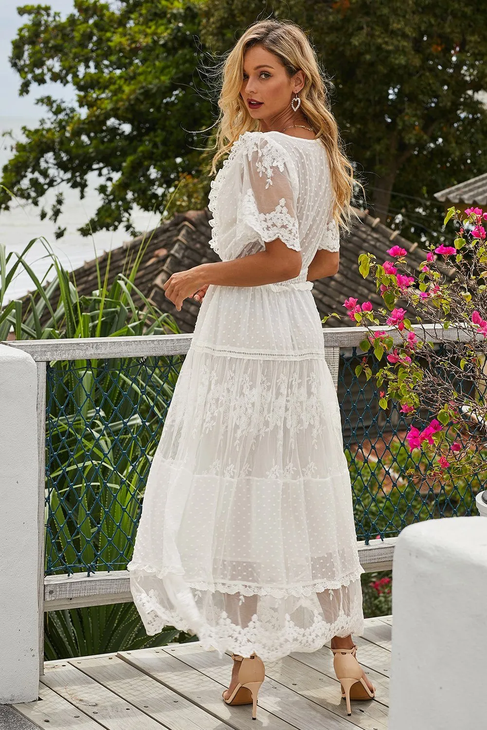 KaleaBoutique Beautiful Luminous Dawn Lace Evening Gown