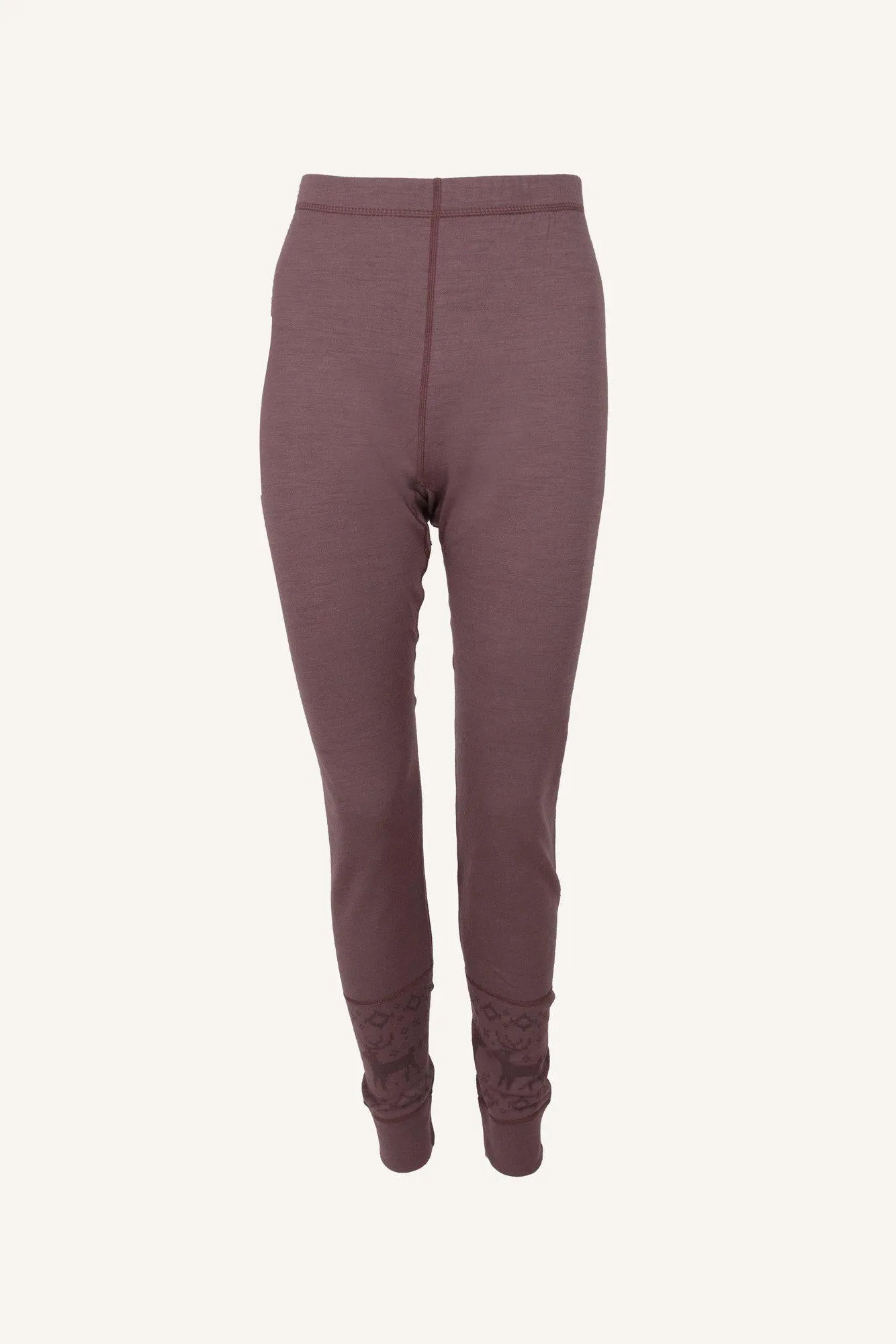 KÅBDALIS MERINO PANTS, WOMEN - DUSTY MAUVE