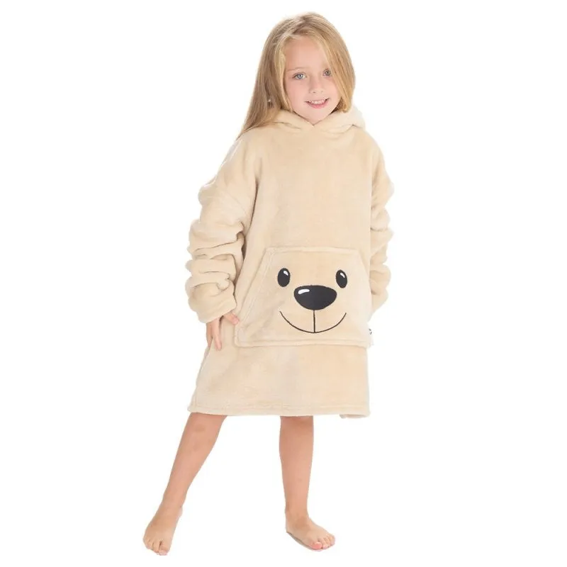 Kids Novelty Oversized Plush Hoodie - Teddy (3-6years)(PK4) 18C941