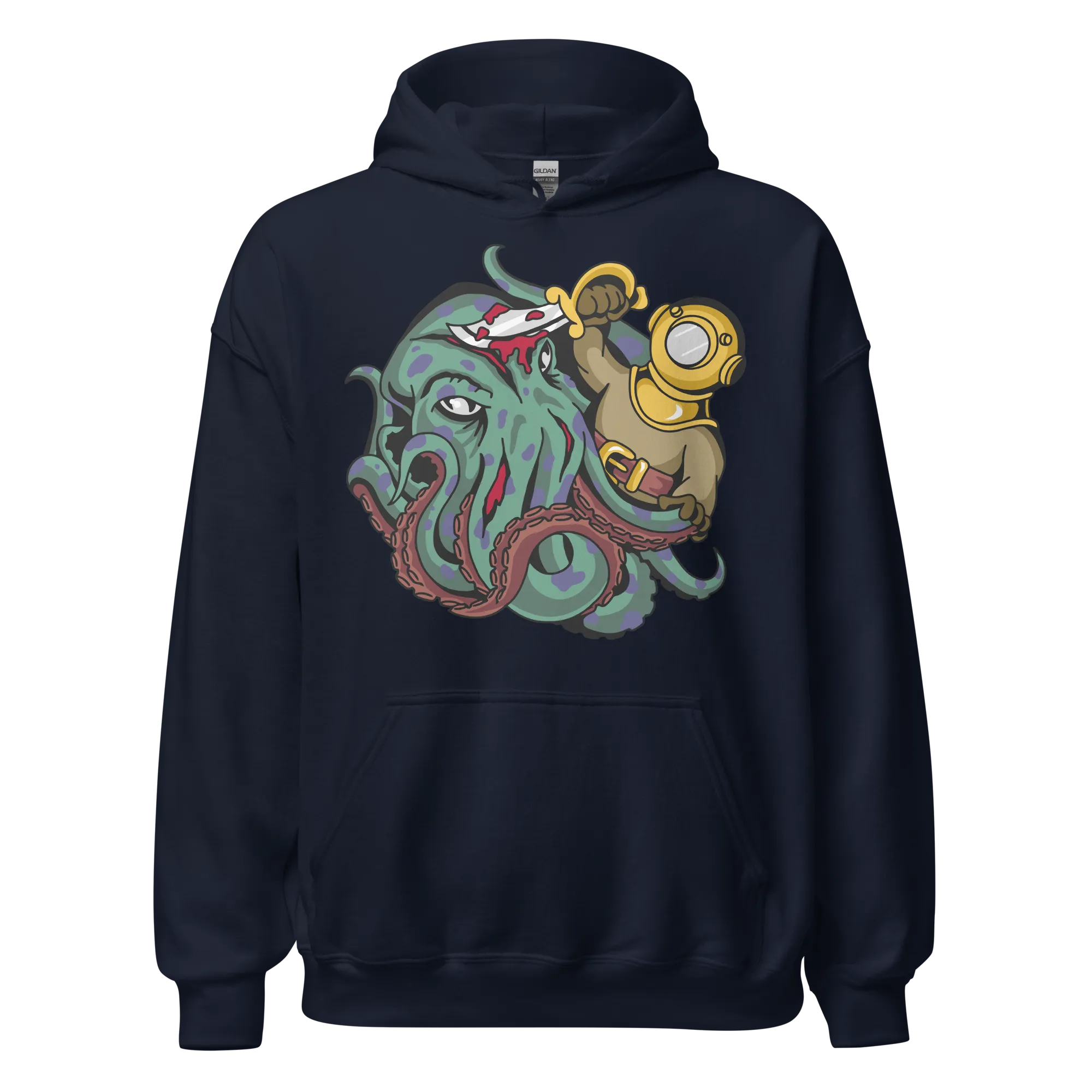 Kraken vs Diver Hoodie