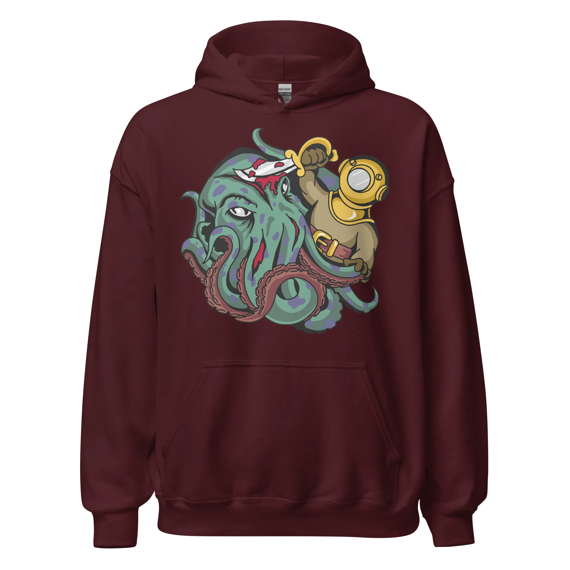 Kraken vs Diver Hoodie