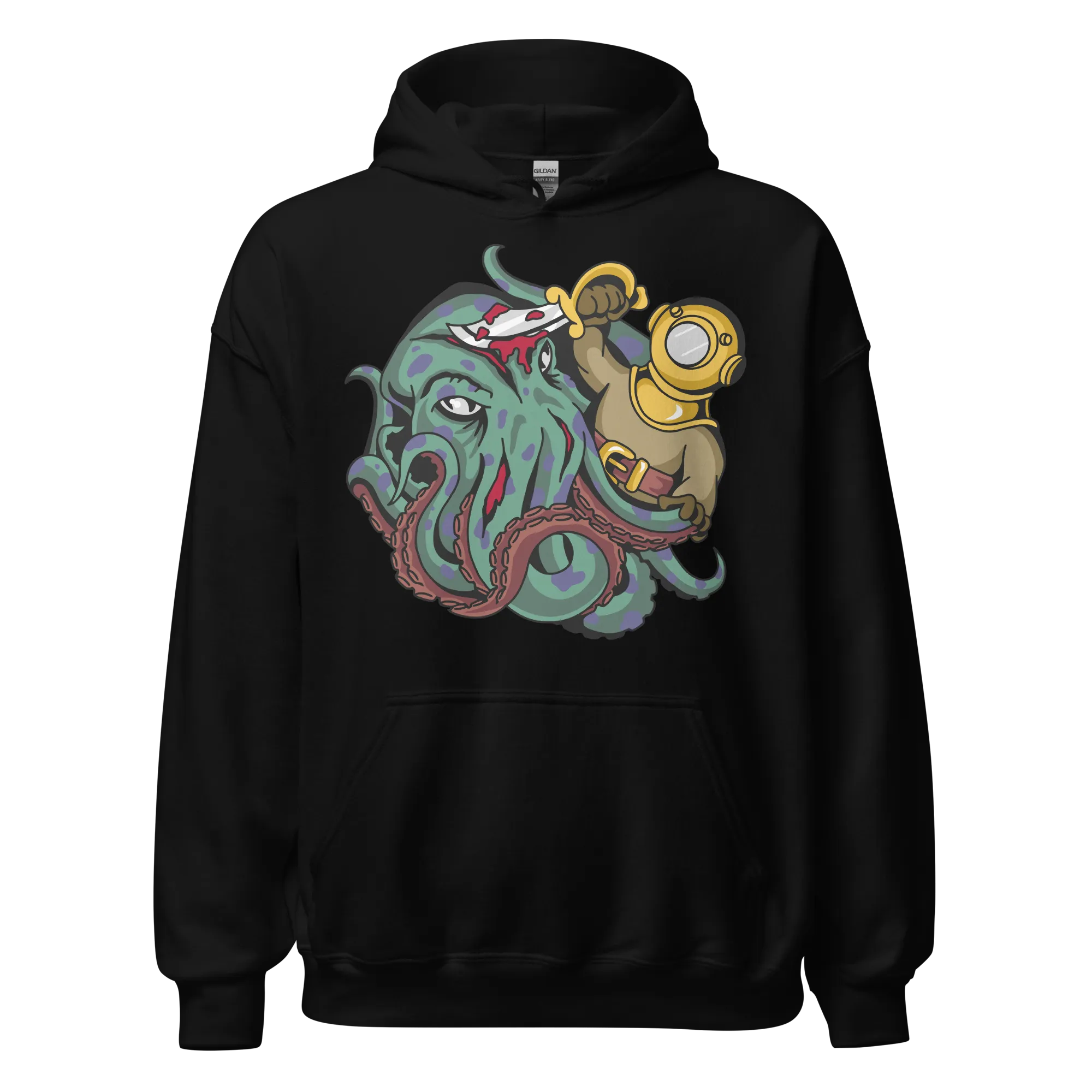 Kraken vs Diver Hoodie