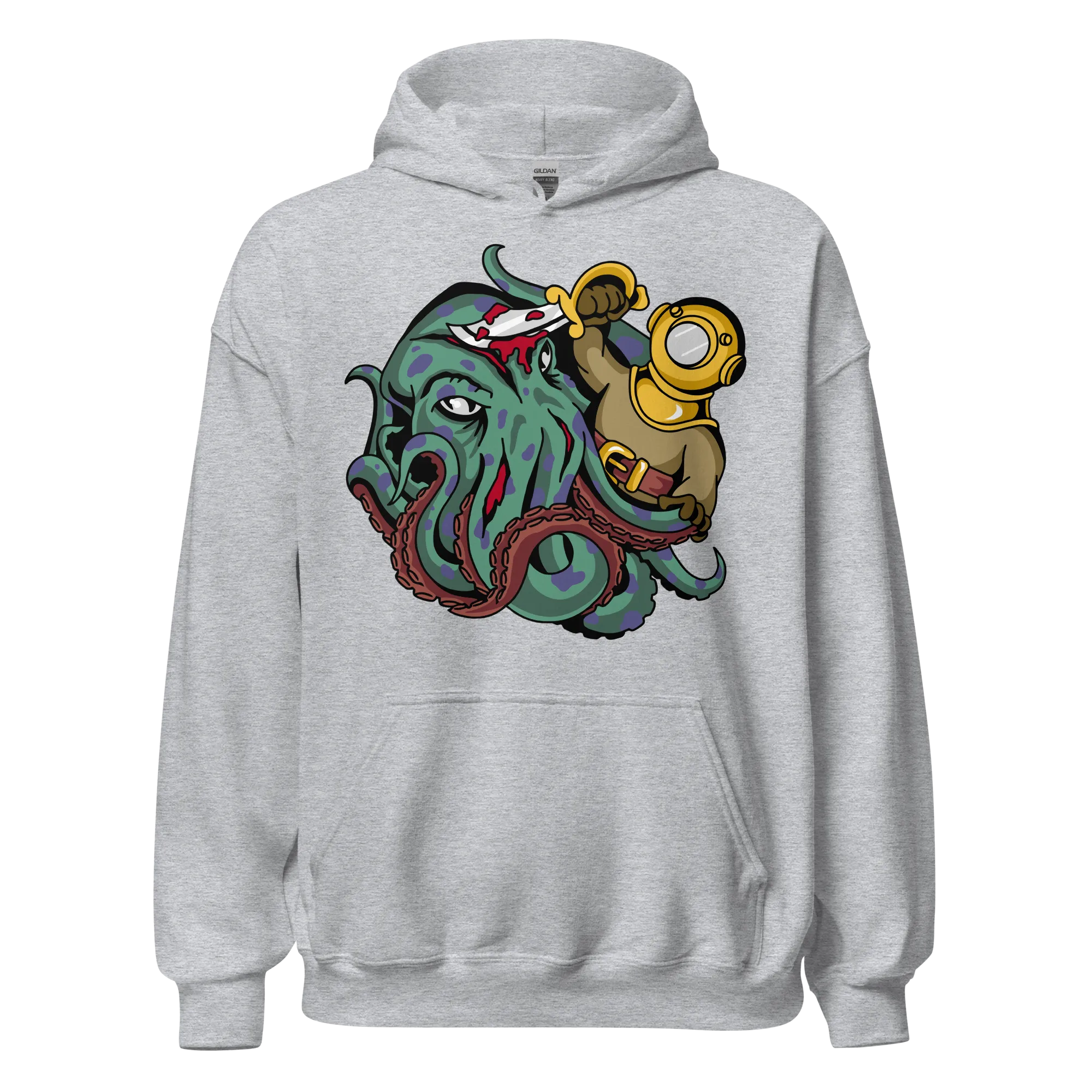 Kraken vs Diver Hoodie