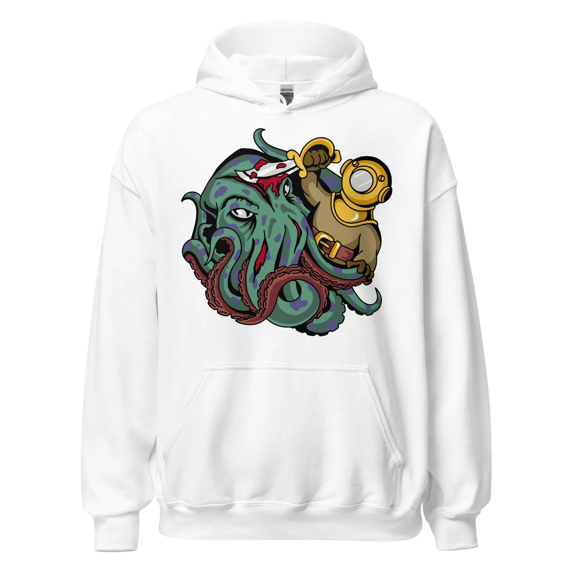 Kraken vs Diver Hoodie
