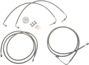 LA Choppers LA-8051B13 Stainless Steel Brake Line Kit - Mini Ape Hangers