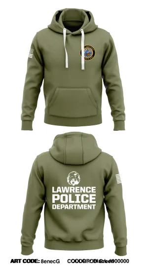 Lawrence Police Dept.  Store 1  Core Men's Hooded Performance Sweatshirt - 8enecG