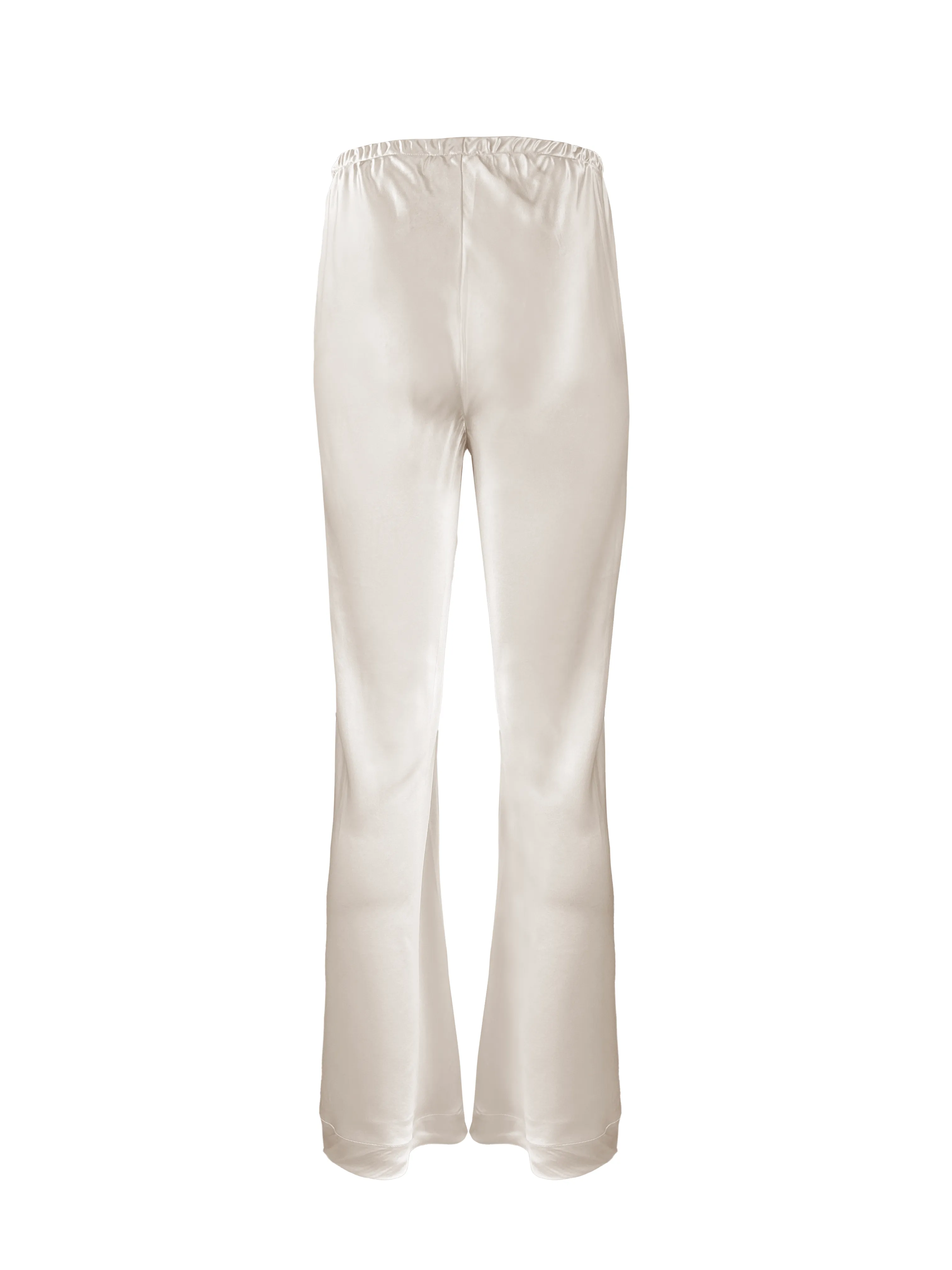 Layla Bias Wide Leg Pant - Pearl