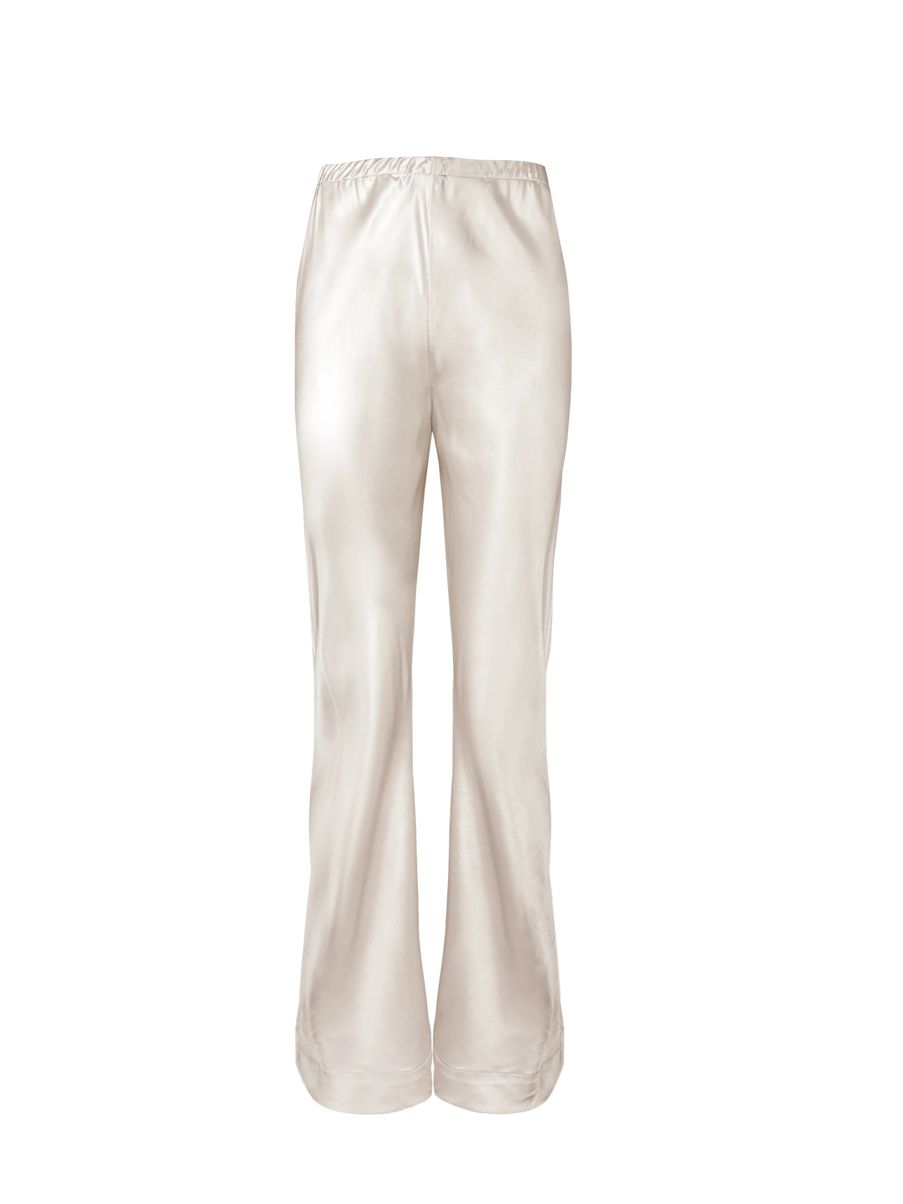 Layla Bias Wide Leg Pant - Pearl