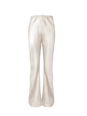 Layla Bias Wide Leg Pant - Pearl