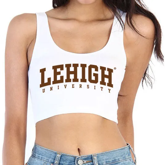 Lehigh White Crop Tank Top
