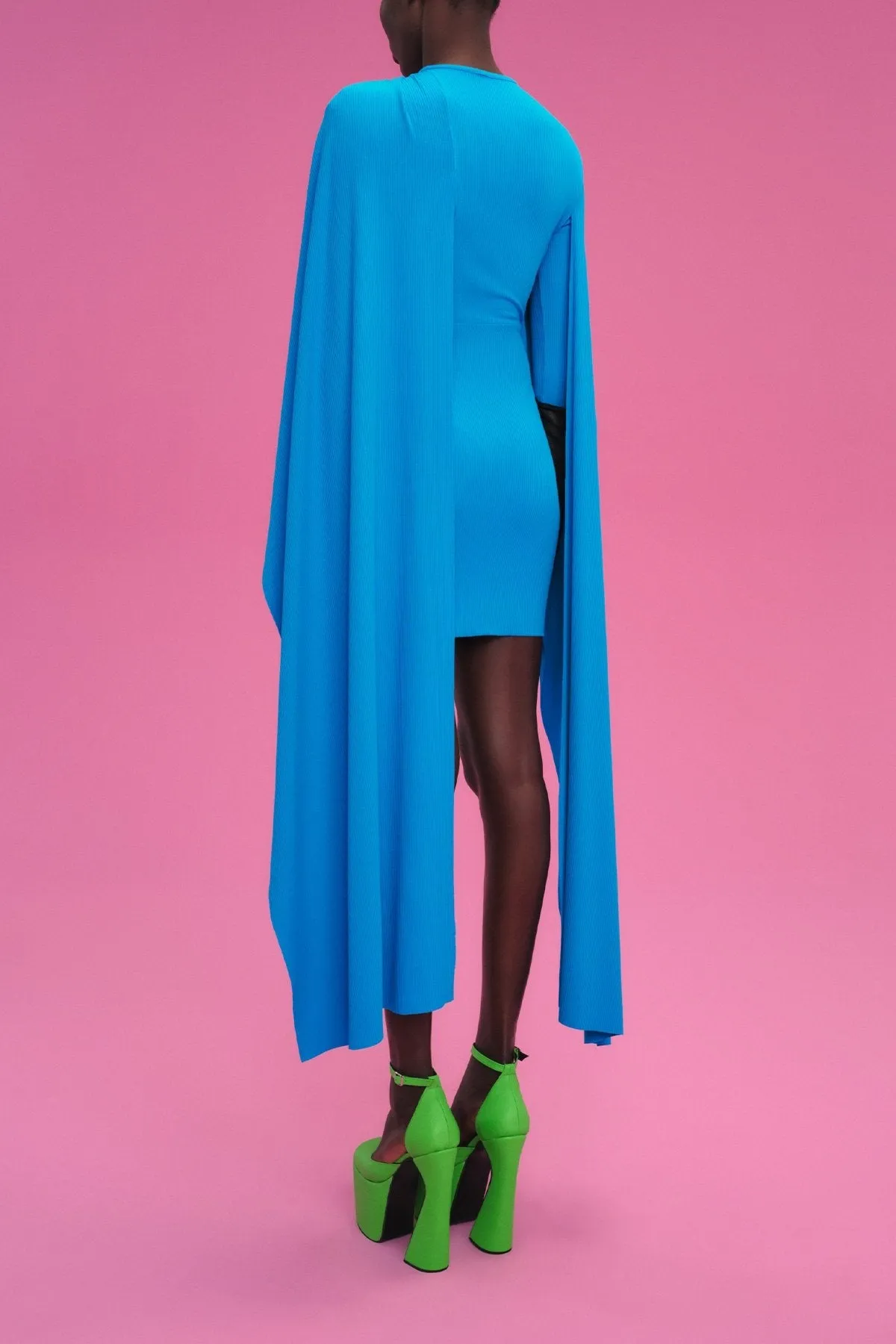 Leona Mini Dress in Azure
