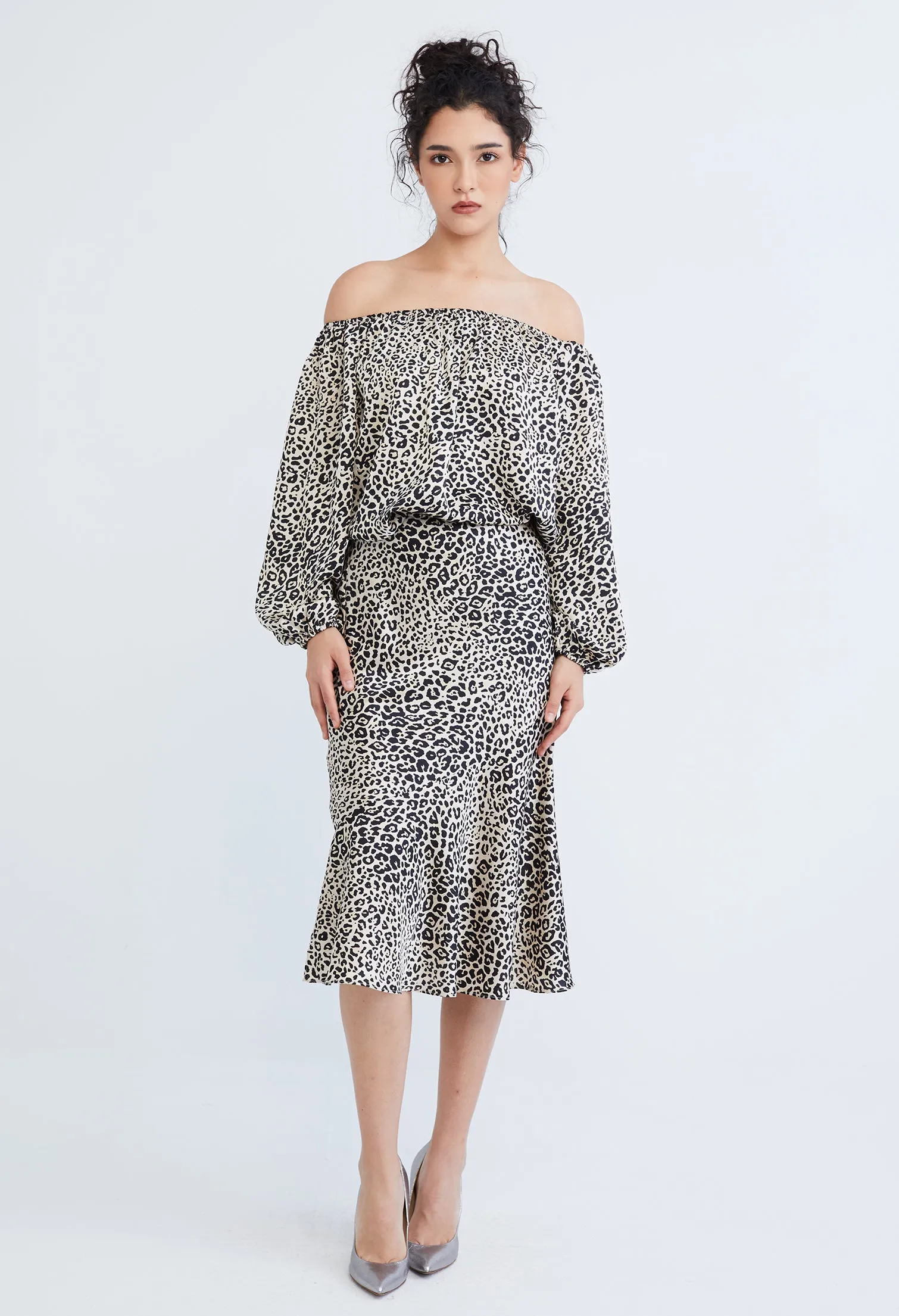 Leopard Spotted Print Blouse