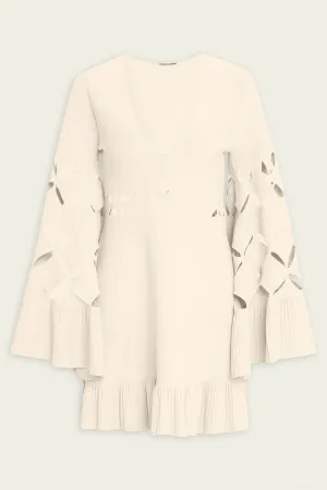 Linden Mini Dress in Off-White