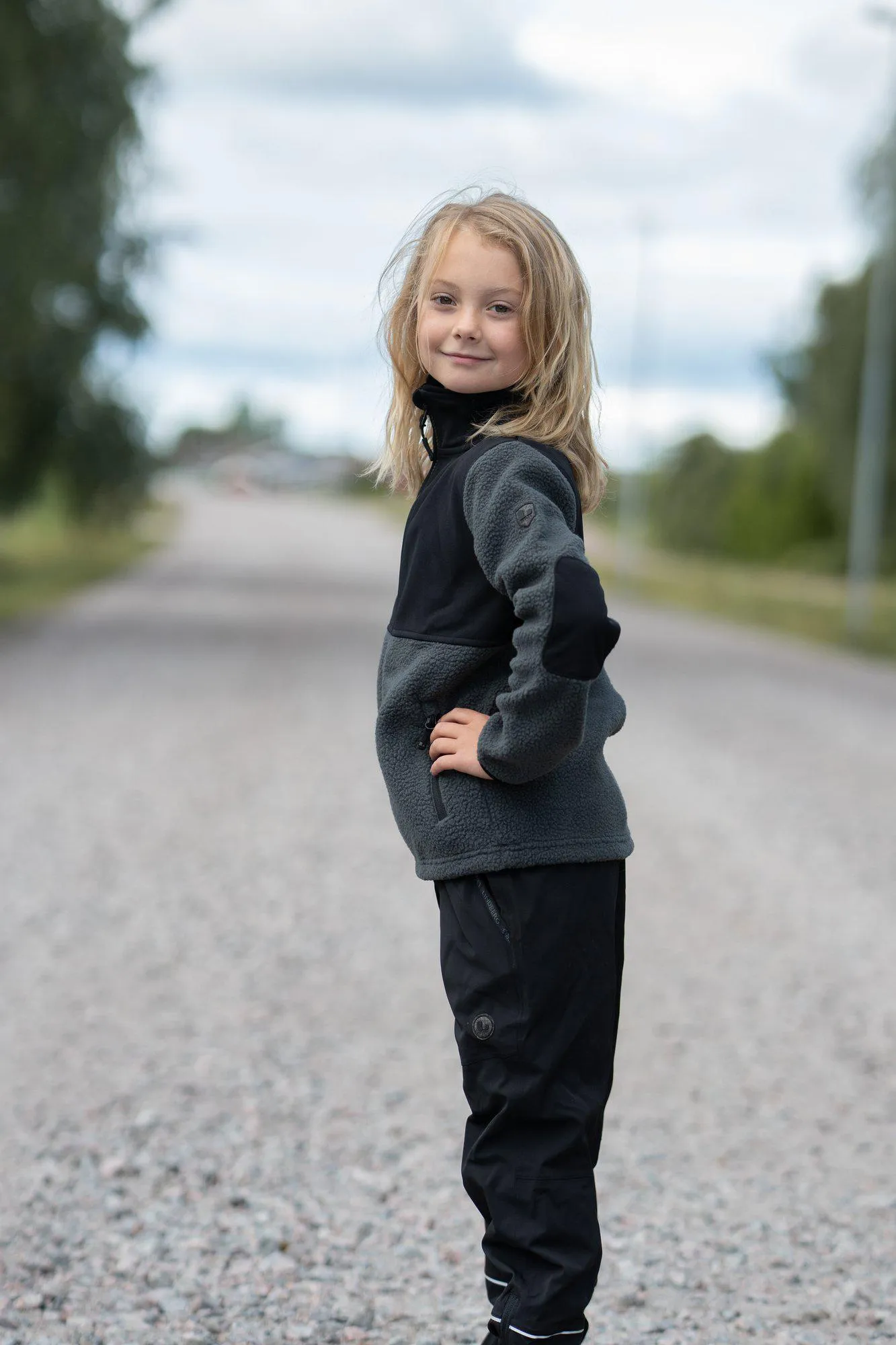 LINGBO SHELL PANTS - BLACK