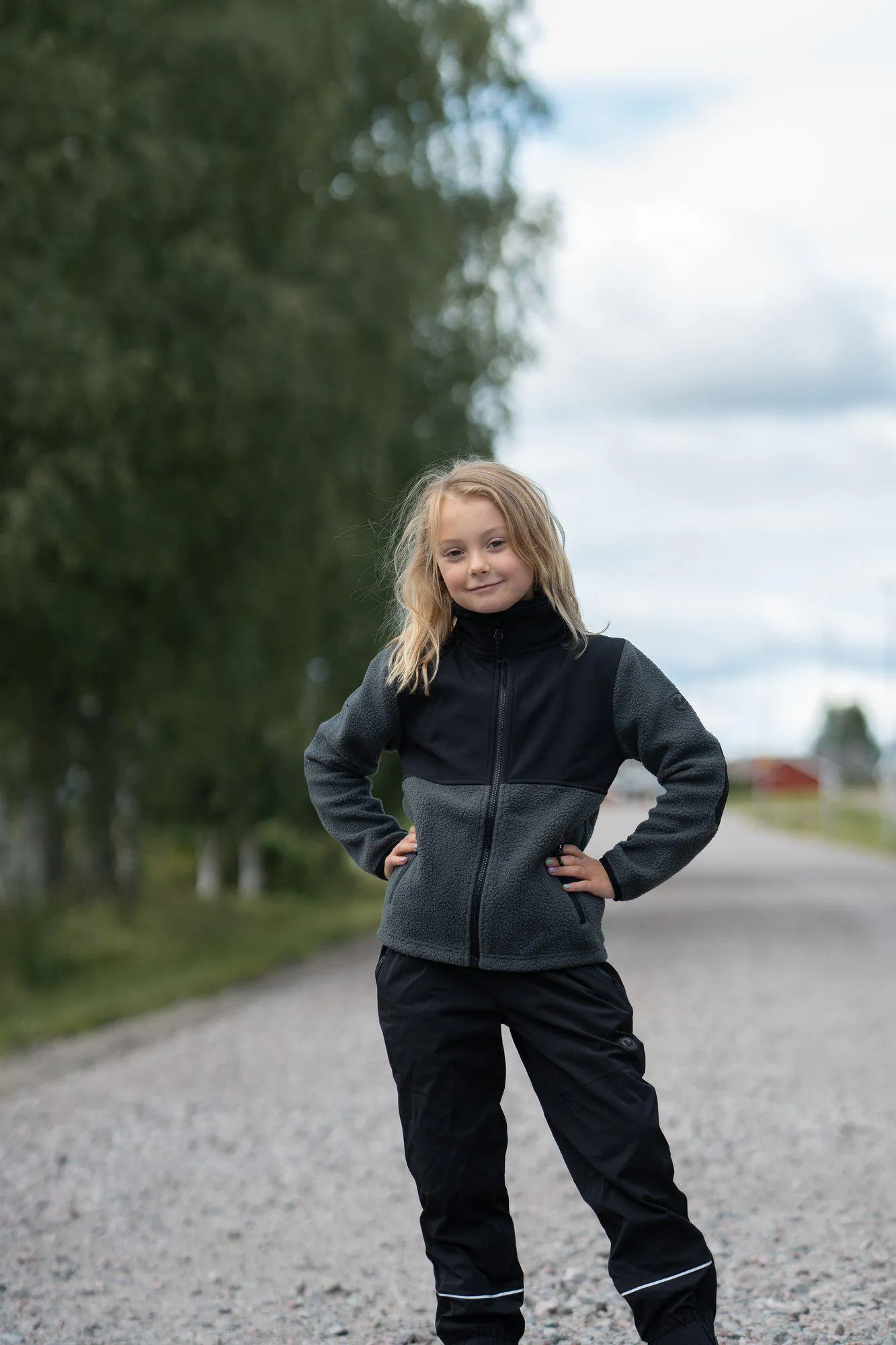 LINGBO SHELL PANTS - BLACK