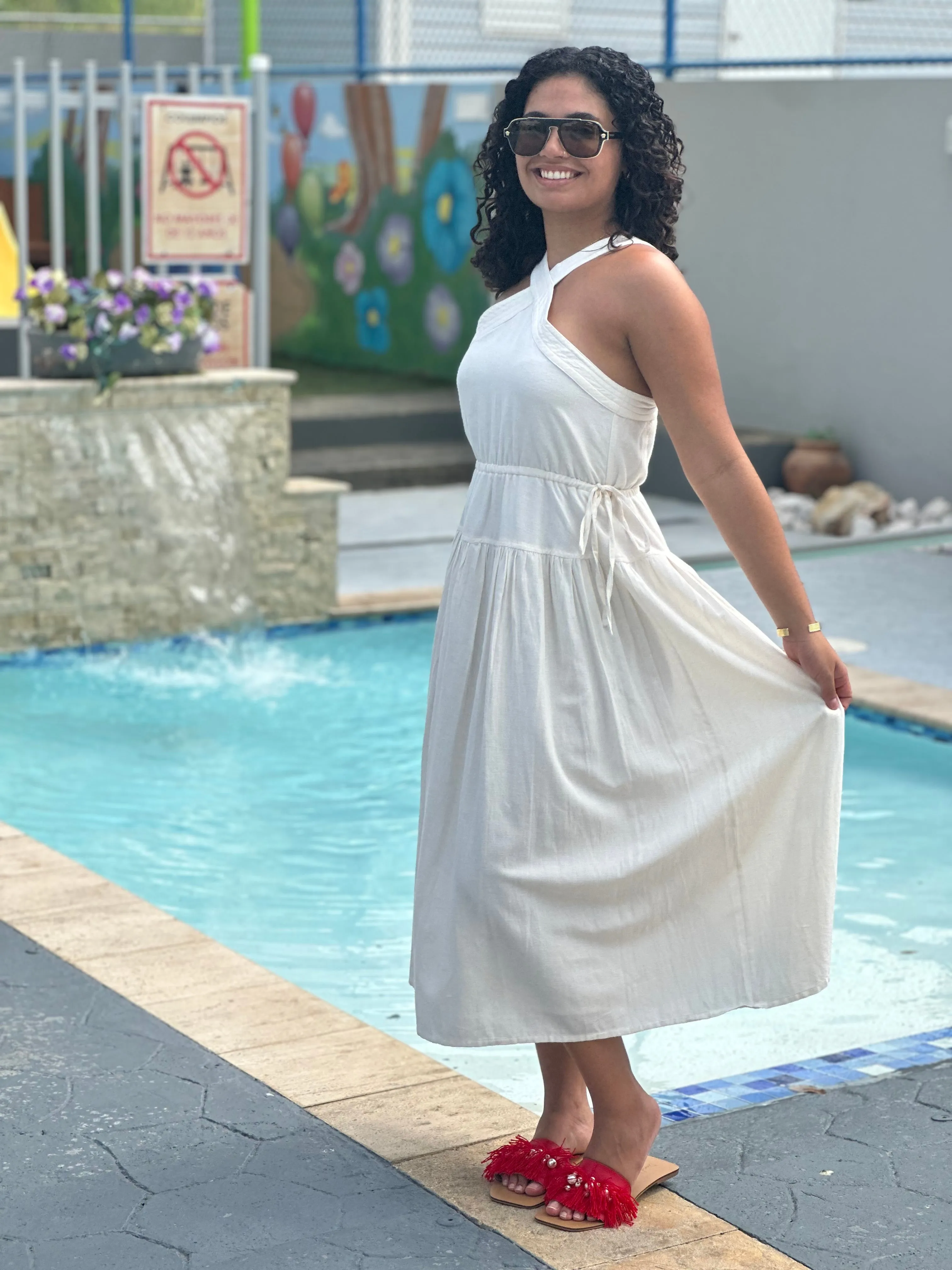 Lisbon Ivory Dress