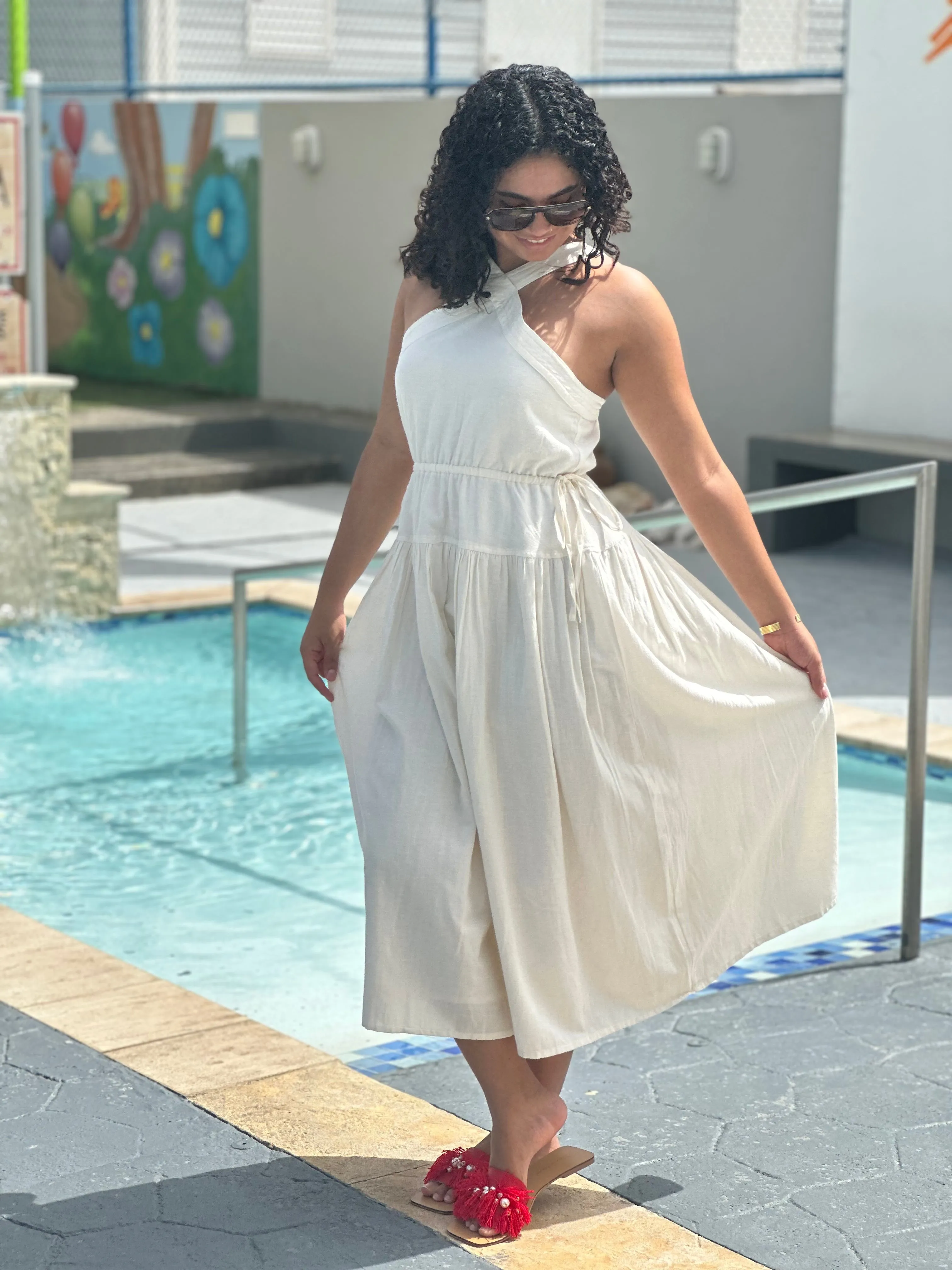 Lisbon Ivory Dress
