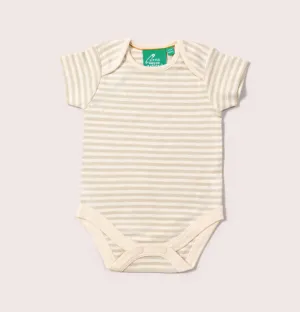 Little Green Radicals Stripe Onesie Natural