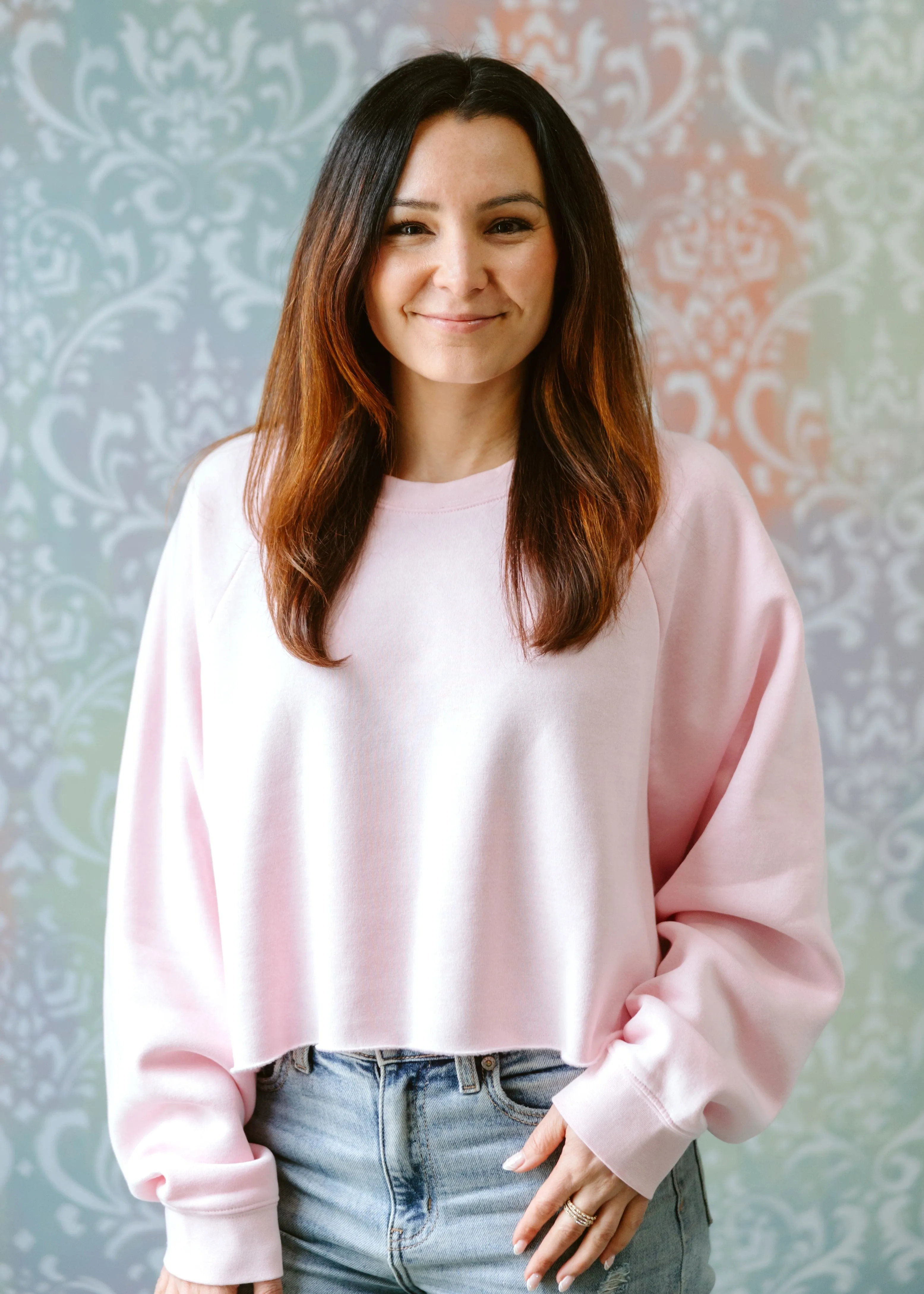Loose Crop Sweatshirt