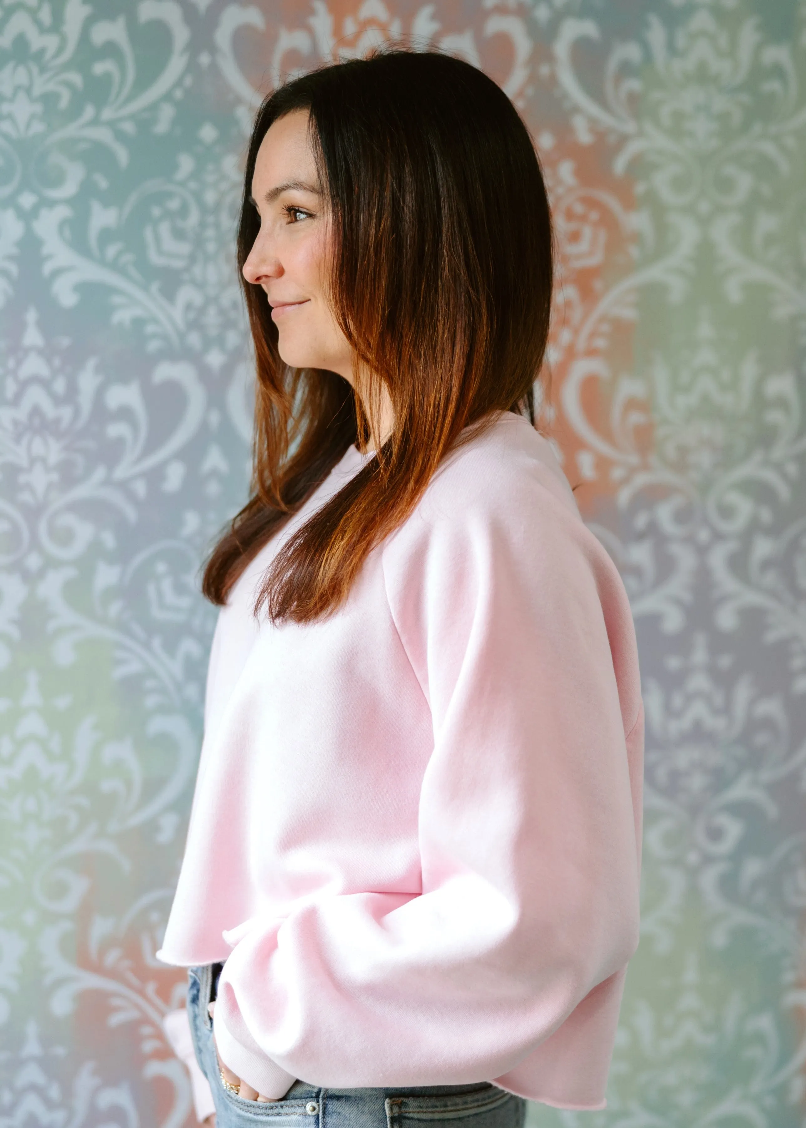 Loose Crop Sweatshirt