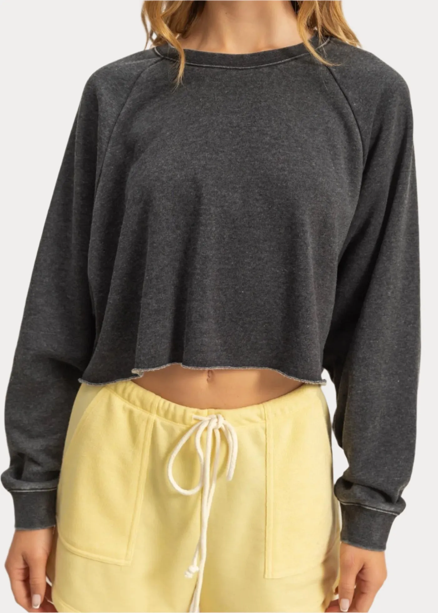 Loose Crop Sweatshirt