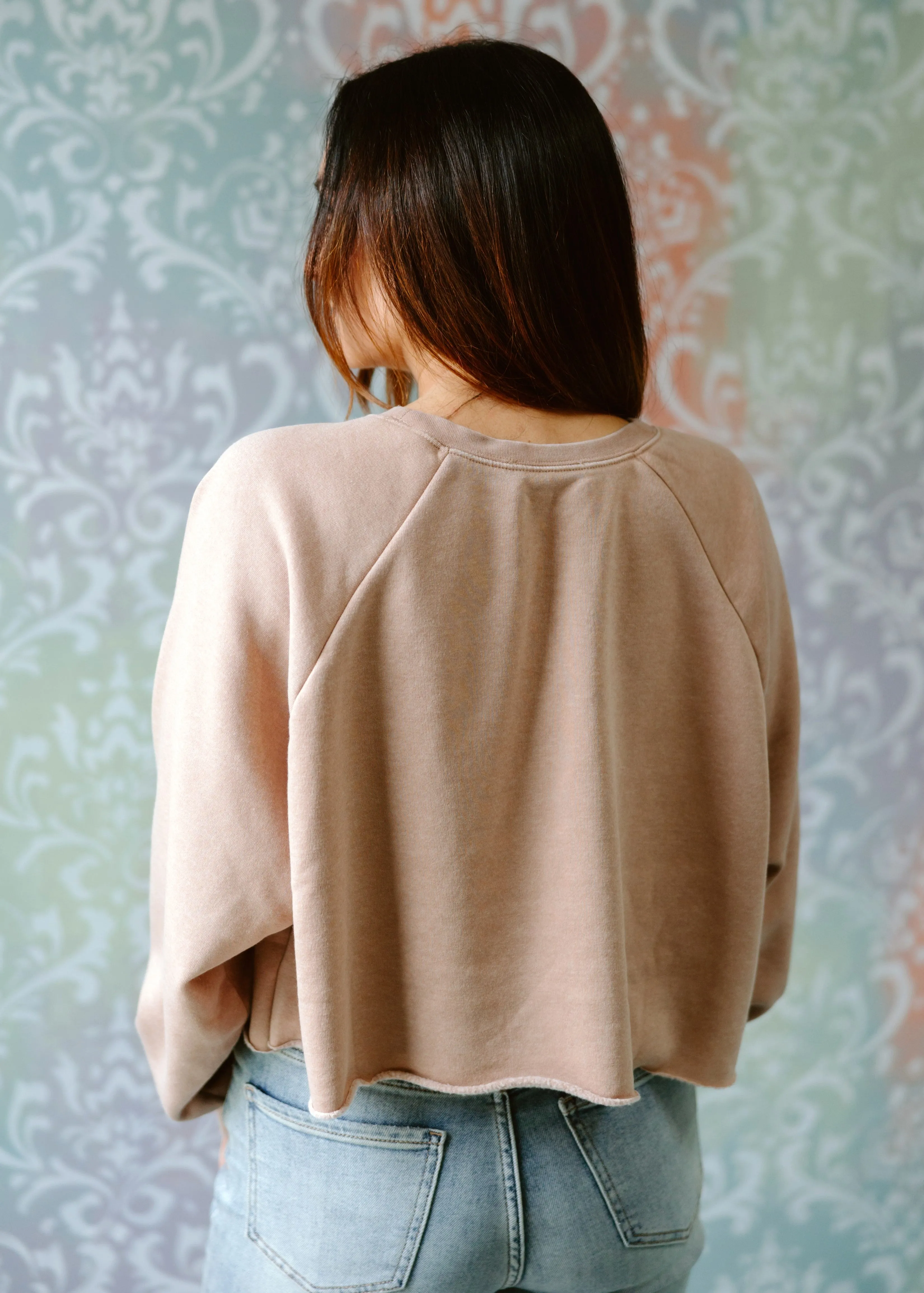 Loose Crop Sweatshirt