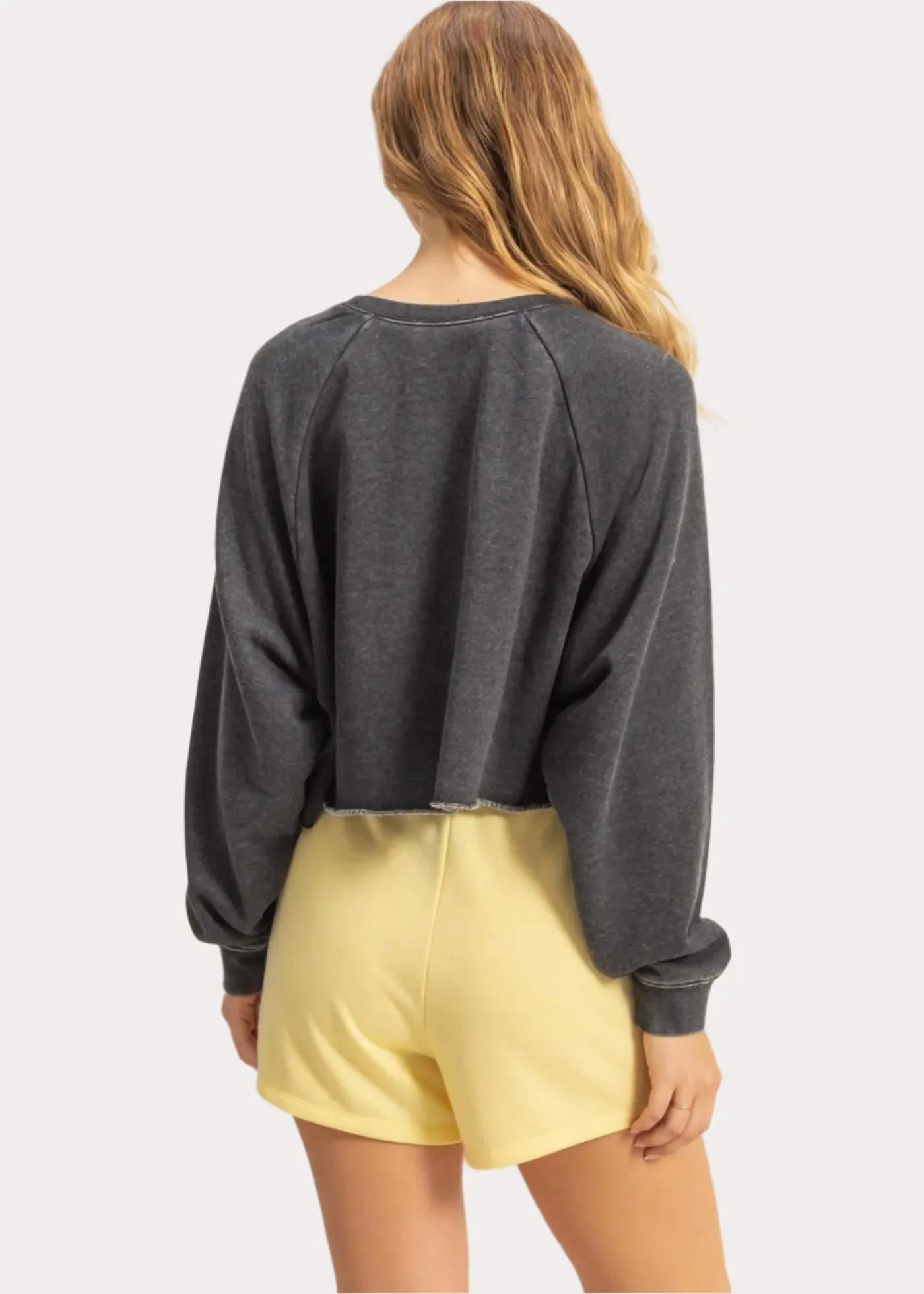 Loose Crop Sweatshirt