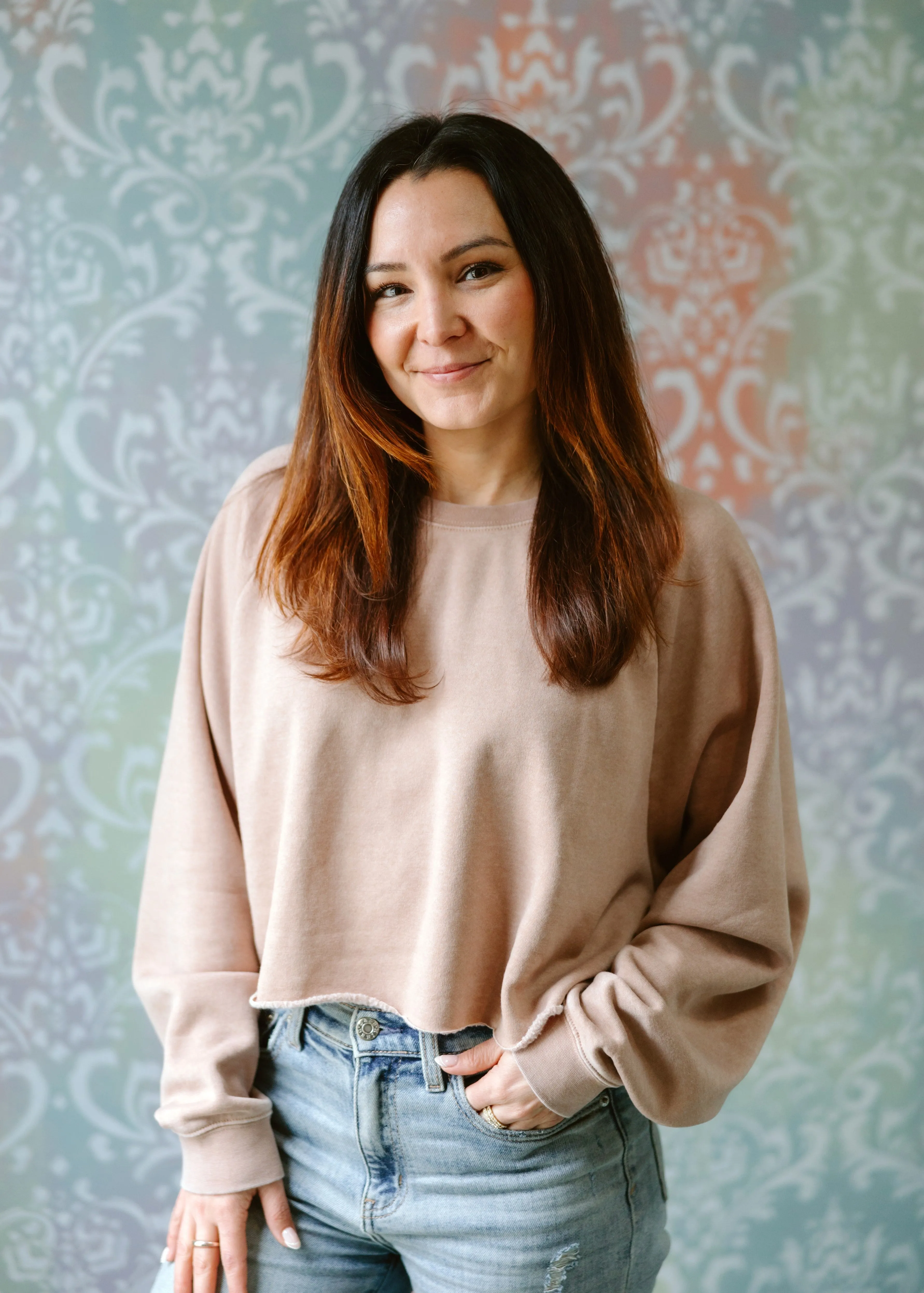 Loose Crop Sweatshirt