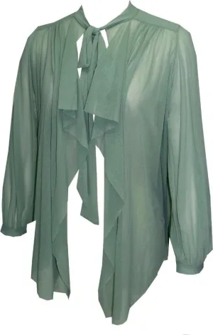 Loose Open Front Blouse