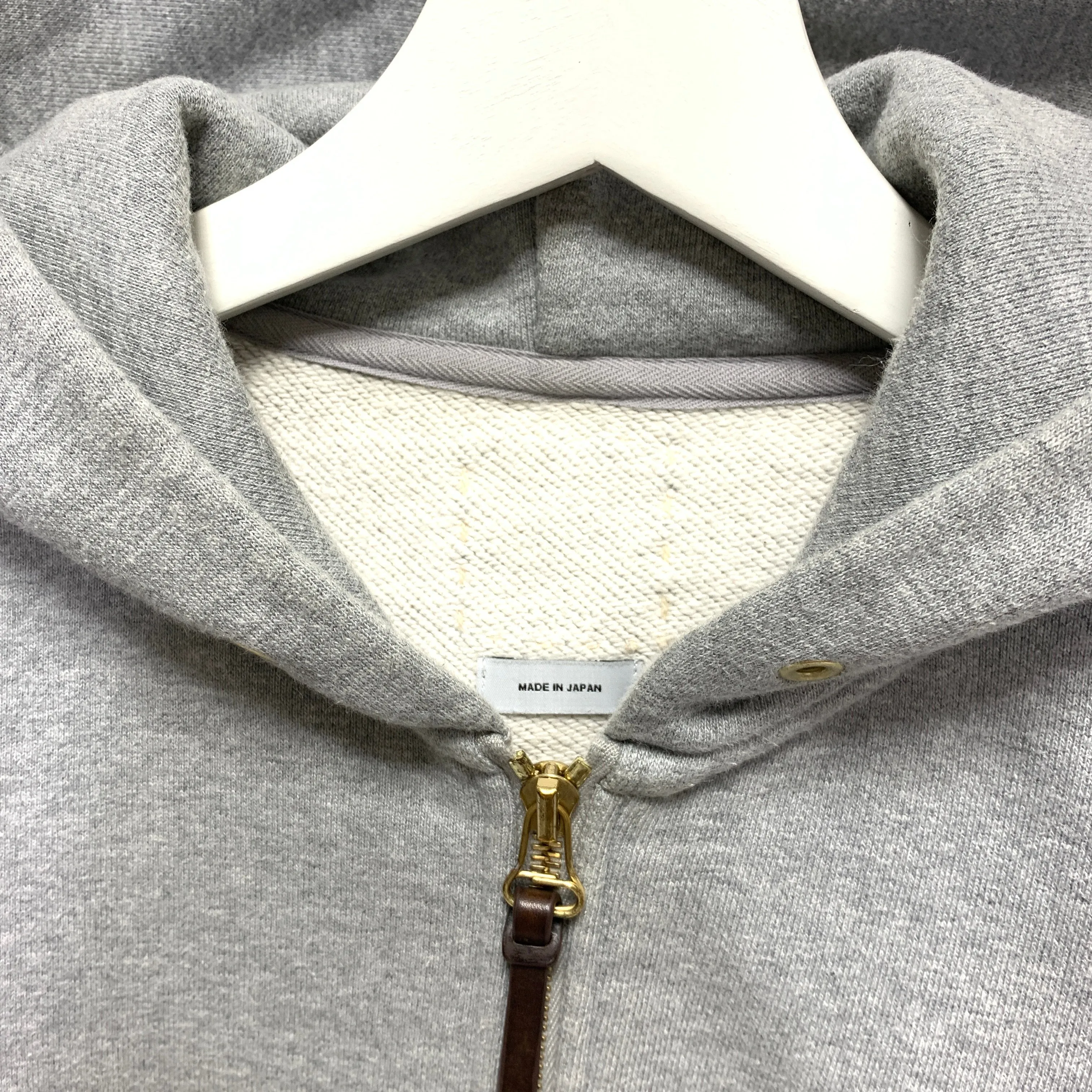 [M] Visvim 15AW Sketch Vintage Hoodie F.Z. Grey