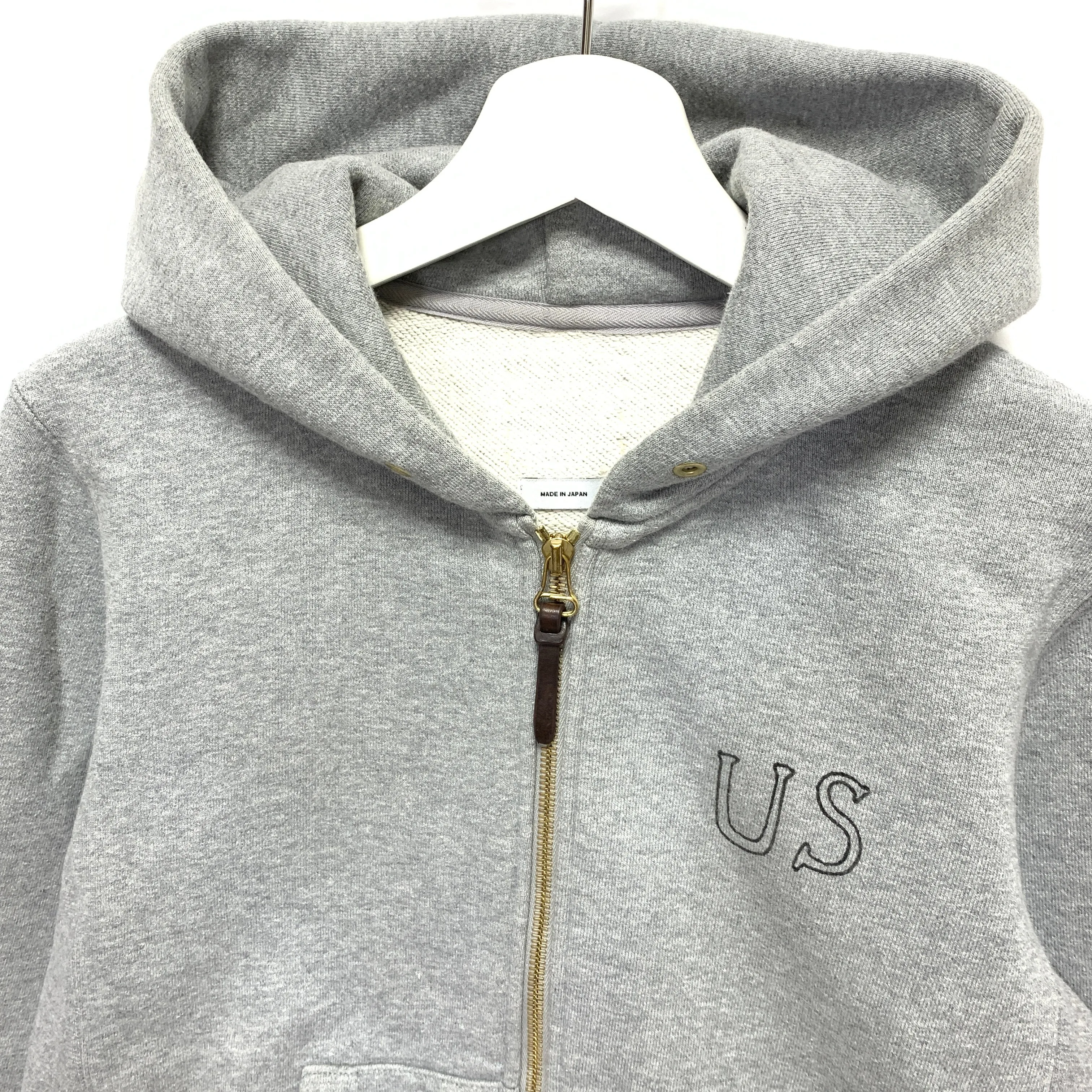 [M] Visvim 15AW Sketch Vintage Hoodie F.Z. Grey