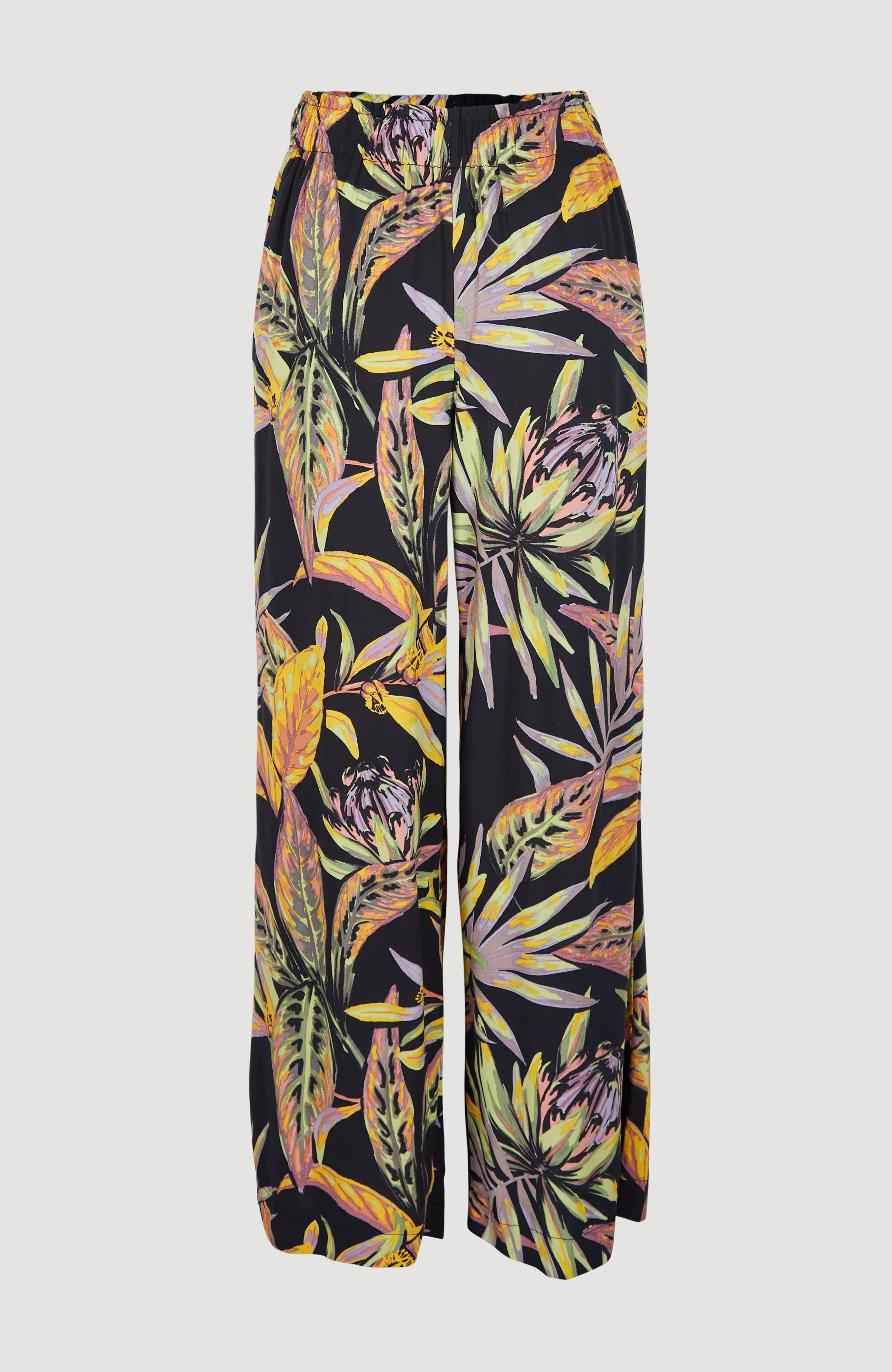 Malia Strandhose | Black Tropical Flower