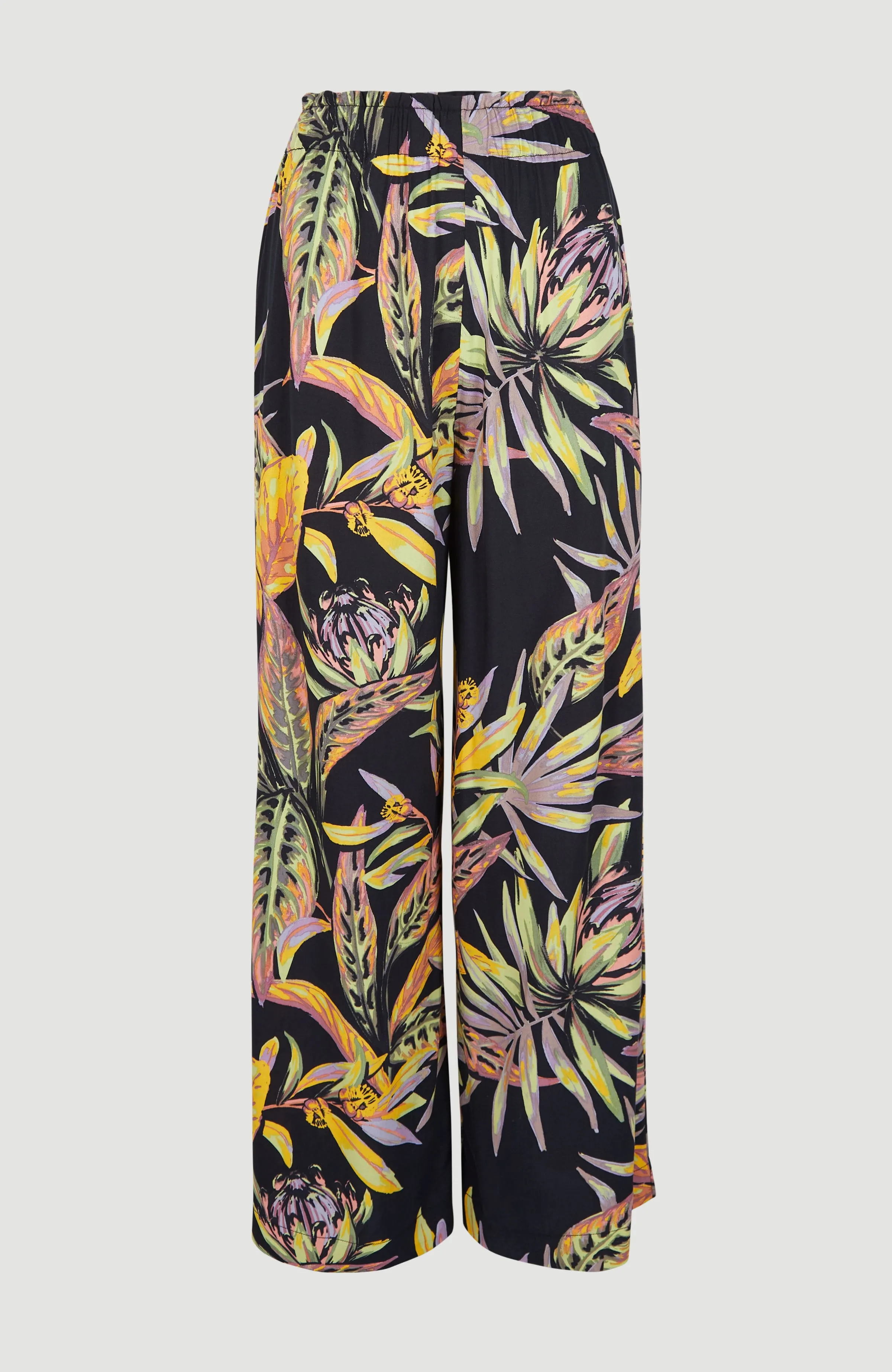 Malia Strandhose | Black Tropical Flower
