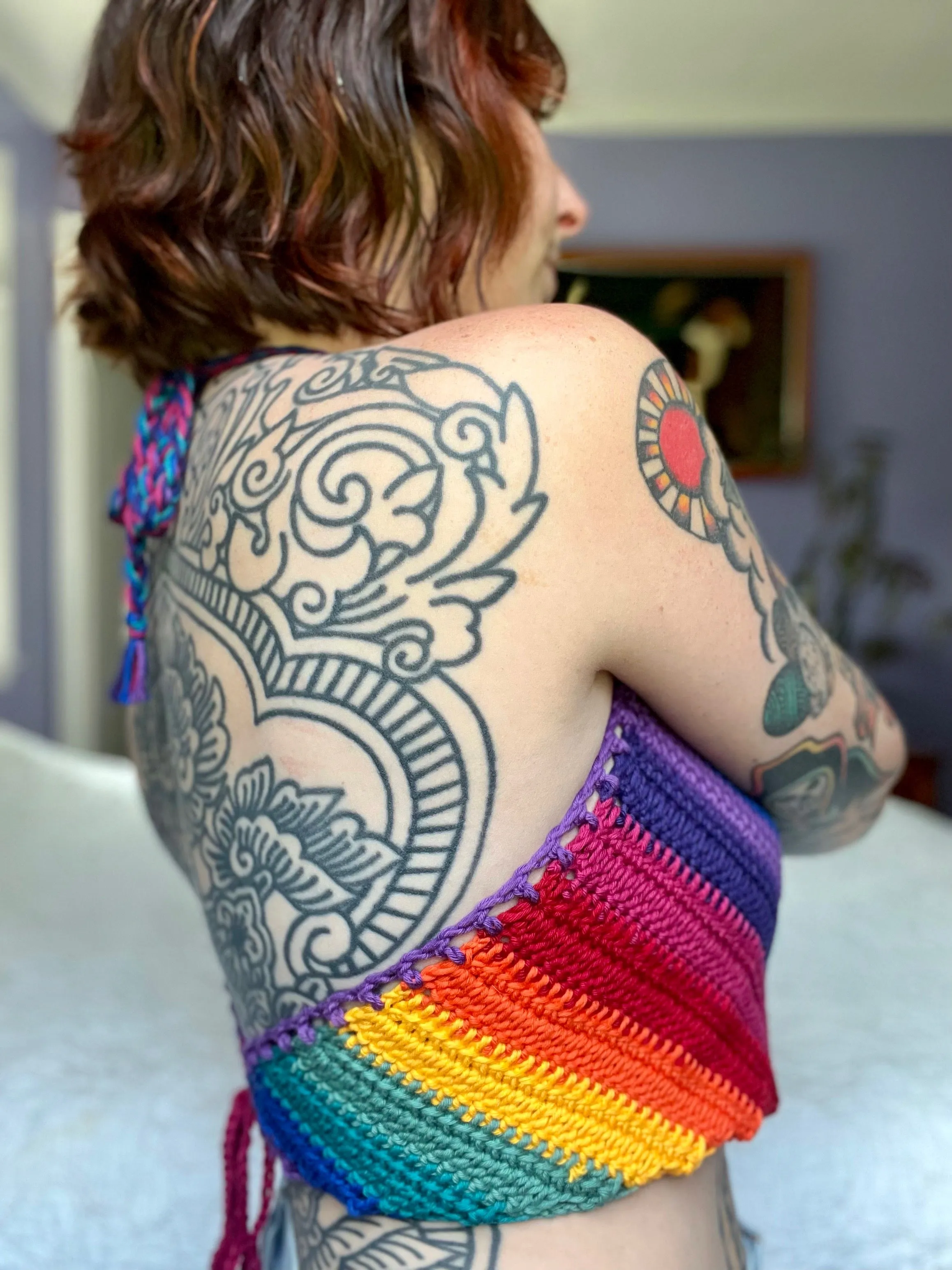 Mandala Crop Top Crochet Pattern
