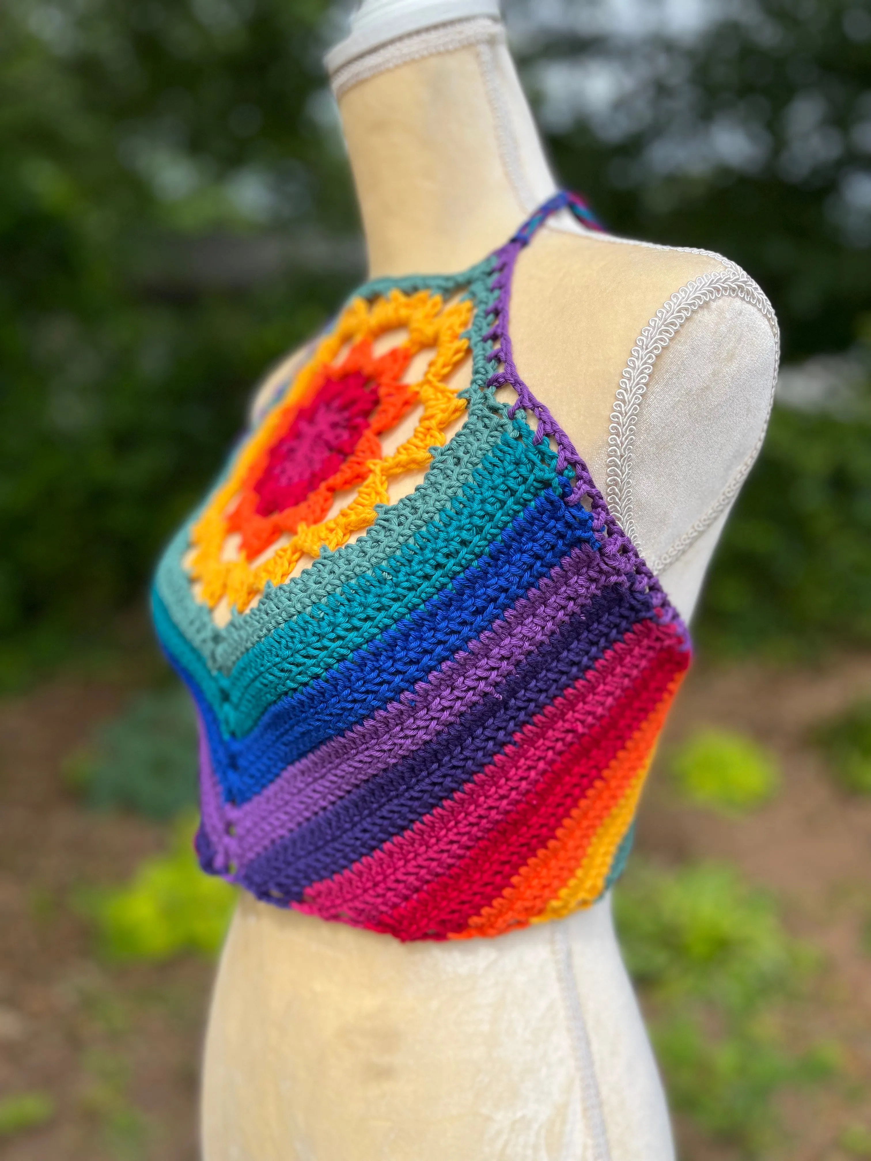 Mandala Crop Top Crochet Pattern