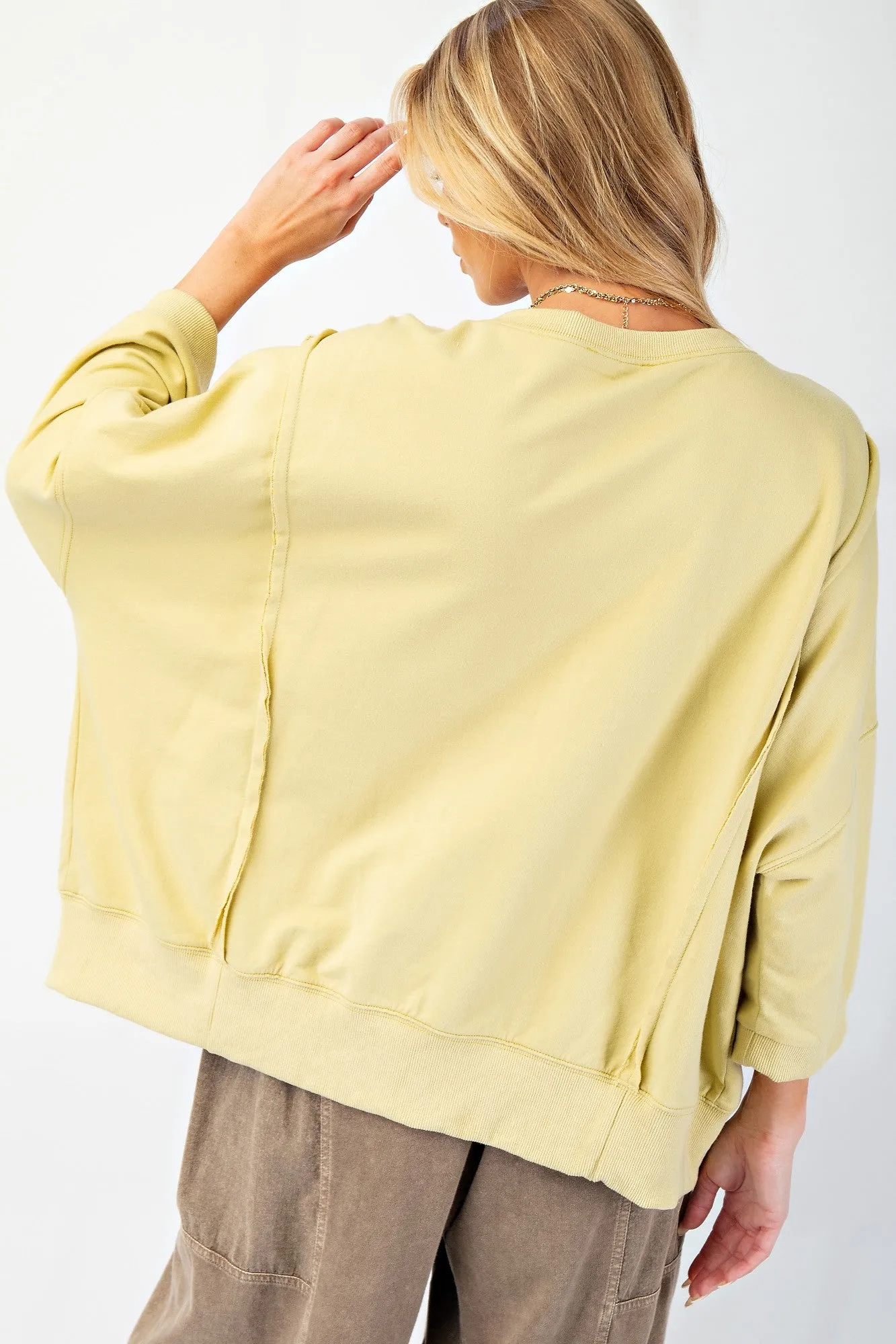 Matcha Washed Love Patch Terry Knit Easel Pullover 3/6/25 9685