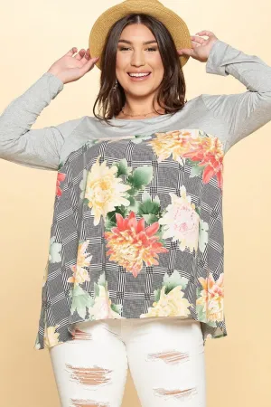 Melange Knit Loose-fit Top