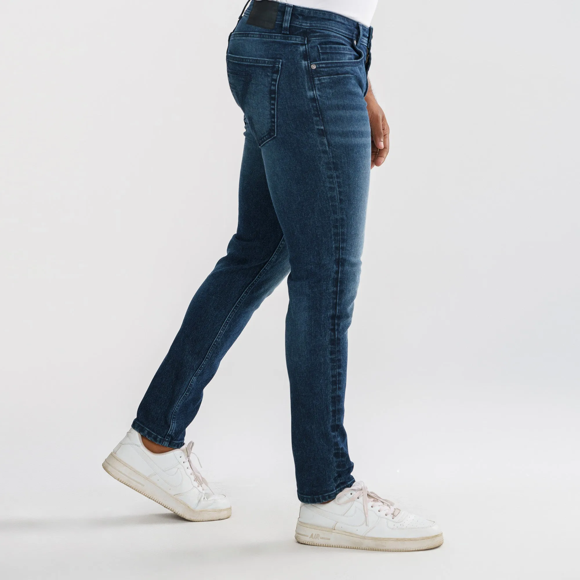 Mens Dark Blue Denim Pants