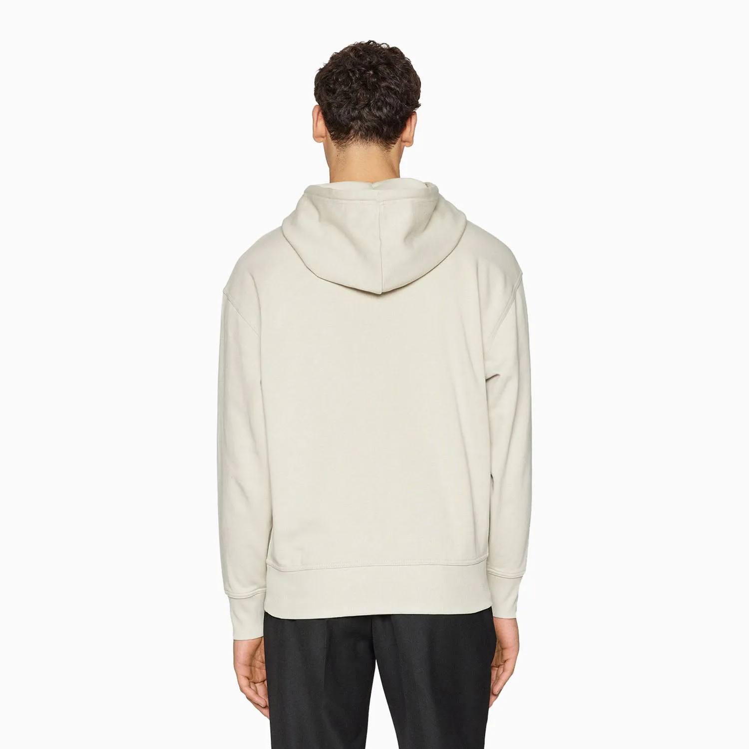 Men's Logo Print Hoodie In French Terry Cotton