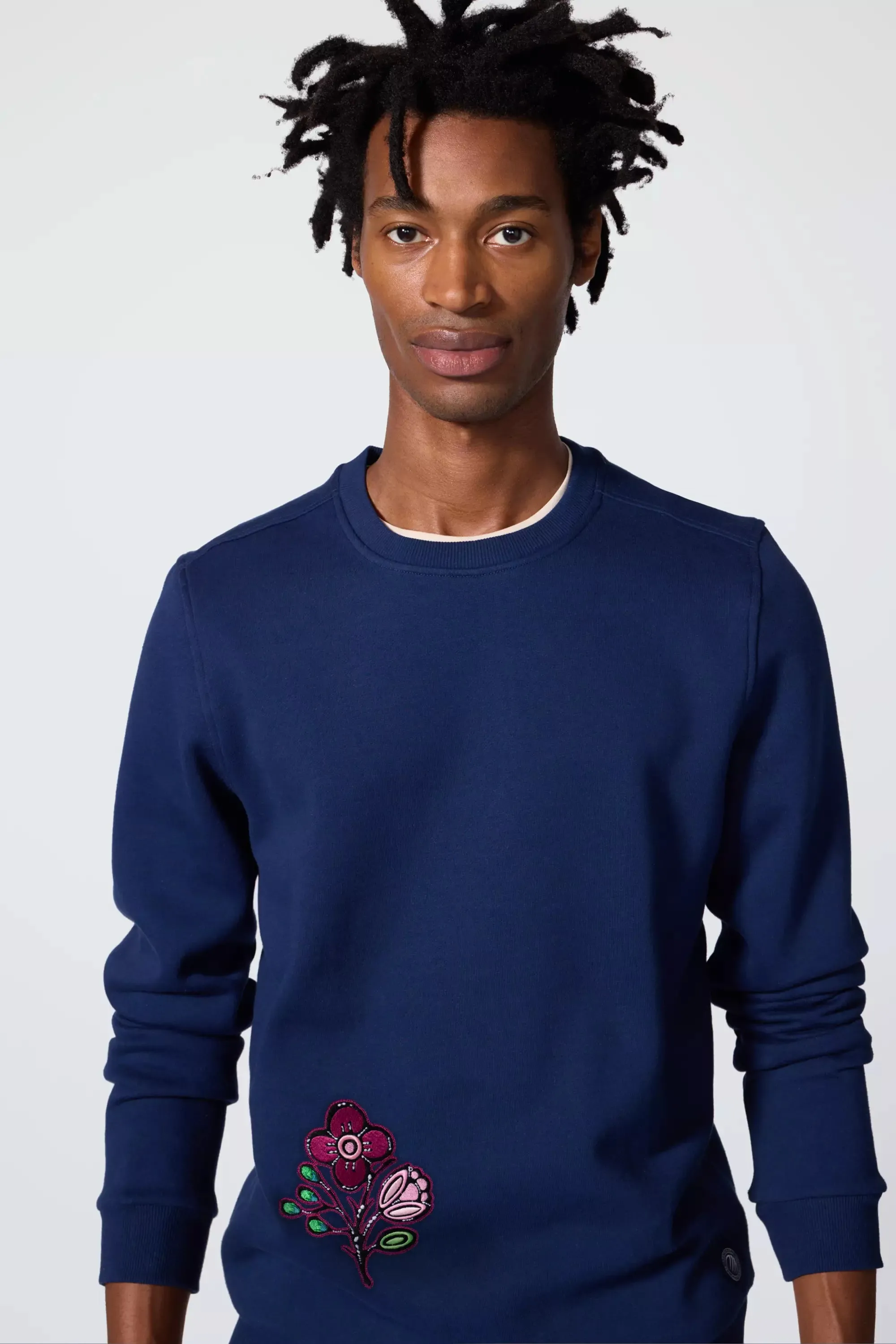 Men's Luxefleece Embroidered Sweatshirt - Navy
