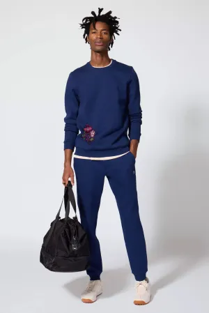 Men's Luxefleece Embroidered Sweatshirt - Navy