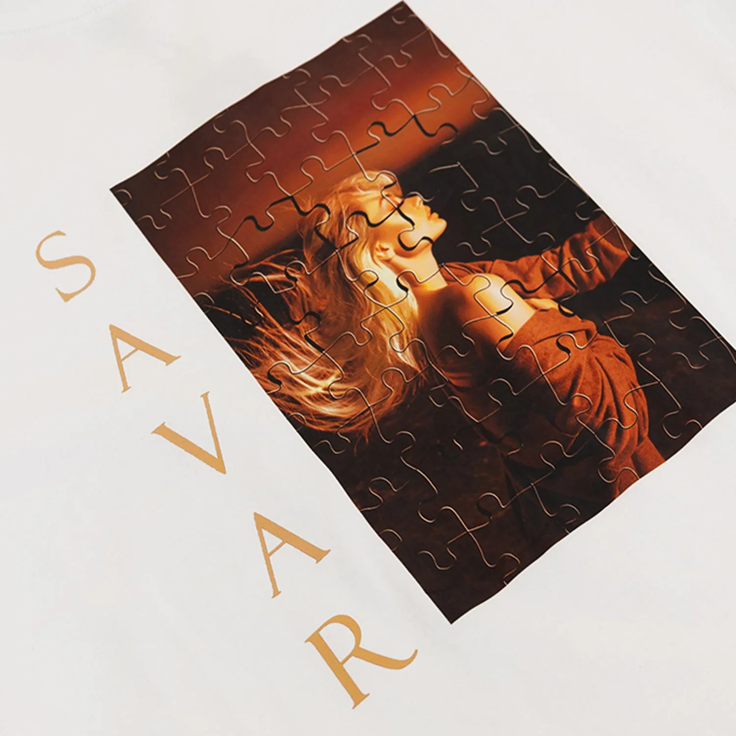 Men's Puzzle Graphic Short Sleeve T Shirt