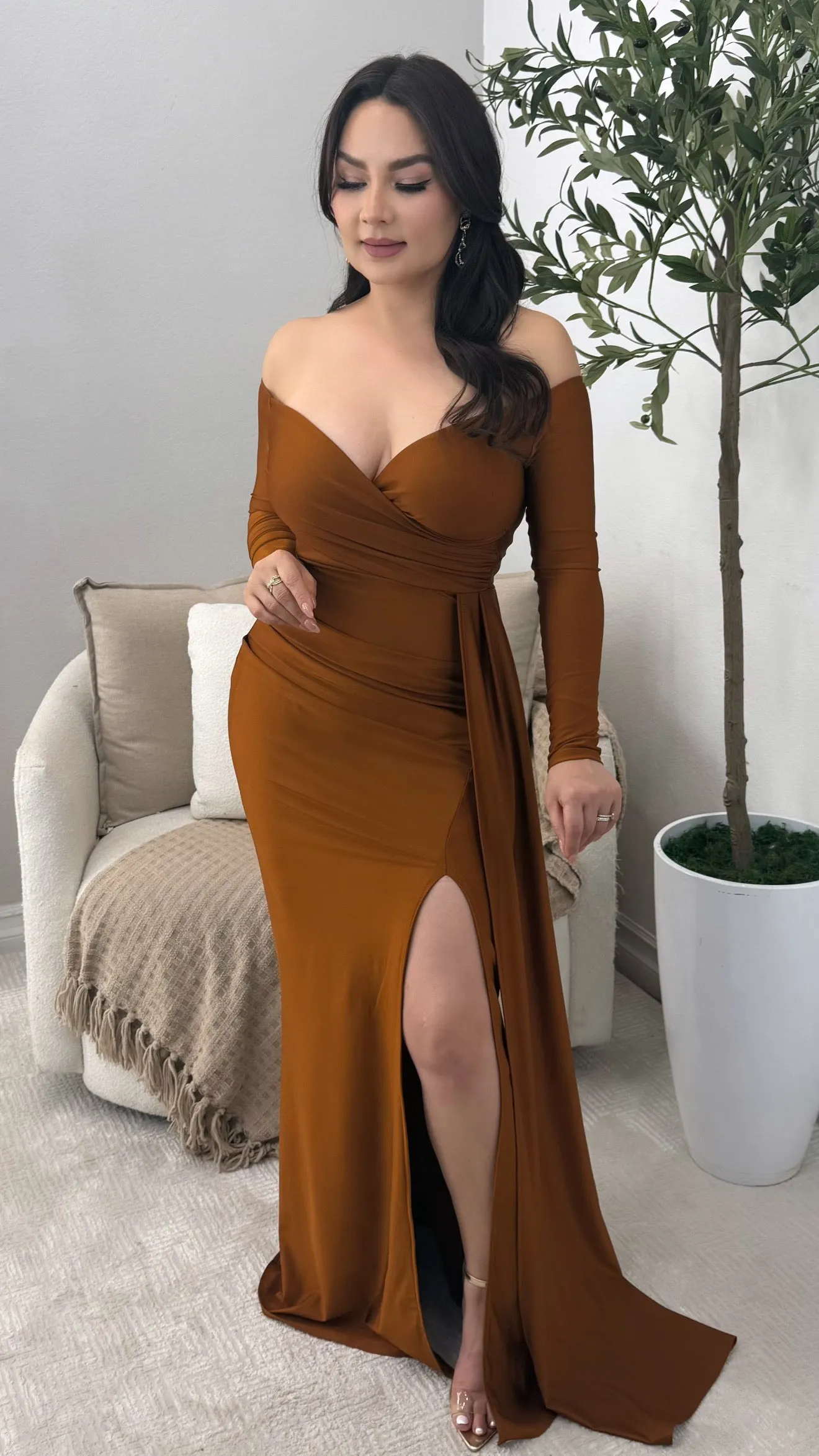 MILA COPPER DRESS