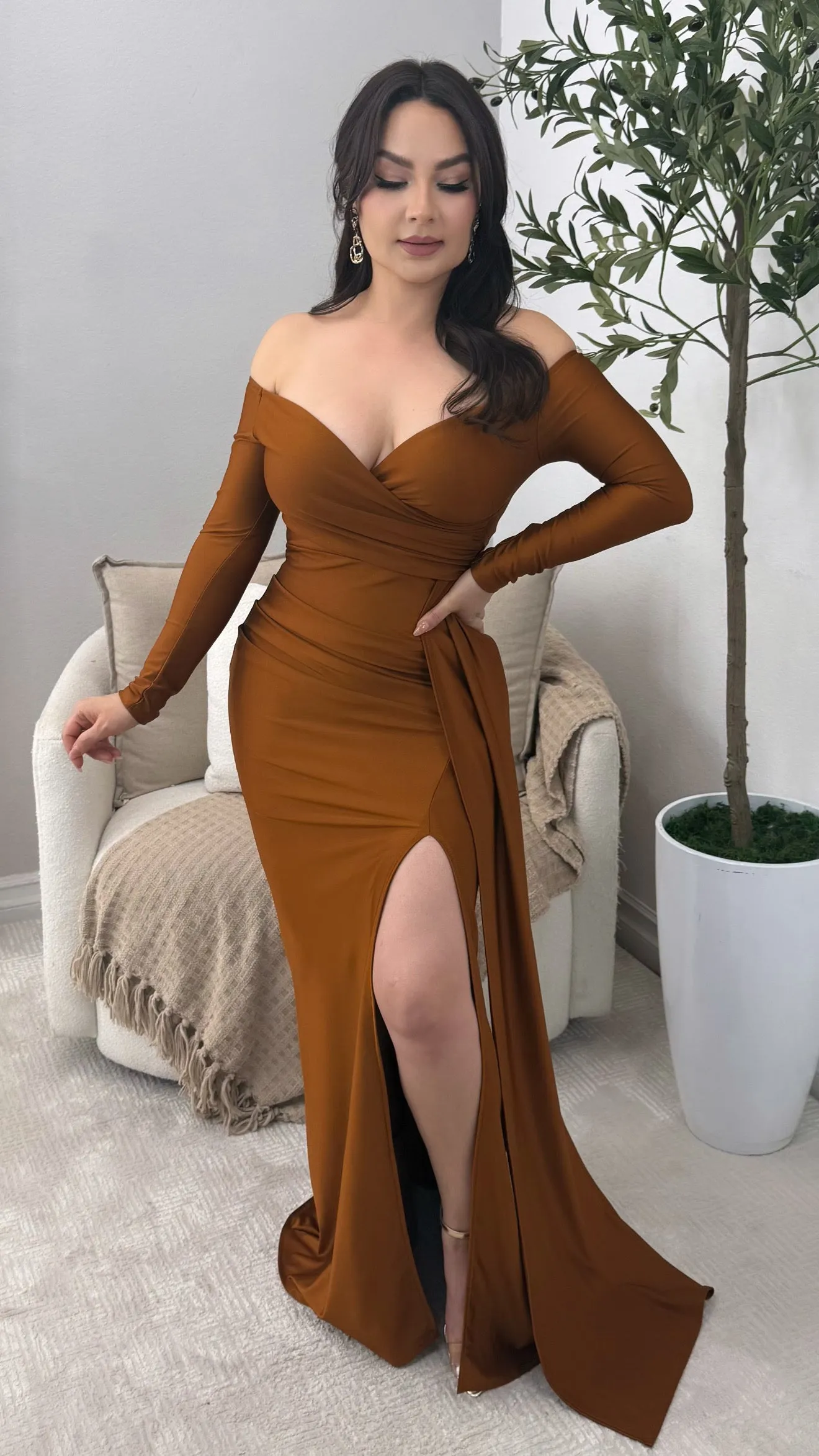 MILA COPPER DRESS